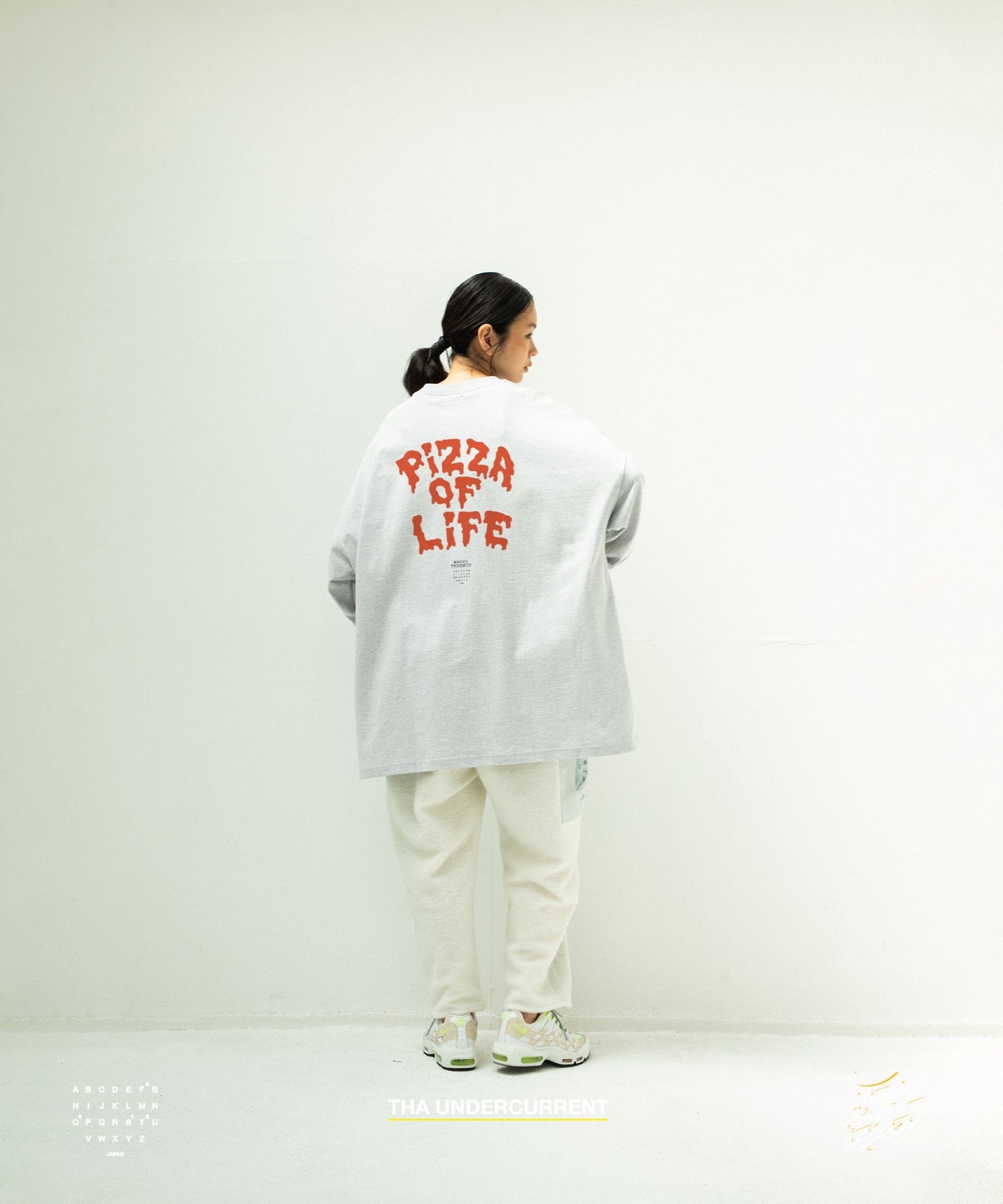 STOF / 先行予約 PIZZA OF LIFE L/S T-SHIRT - OATMEAL