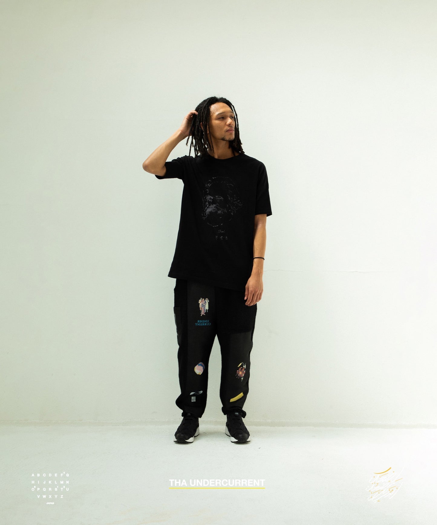STOF / 先行予約 ECONOMY EMBROI T-SHIRT - BLACK