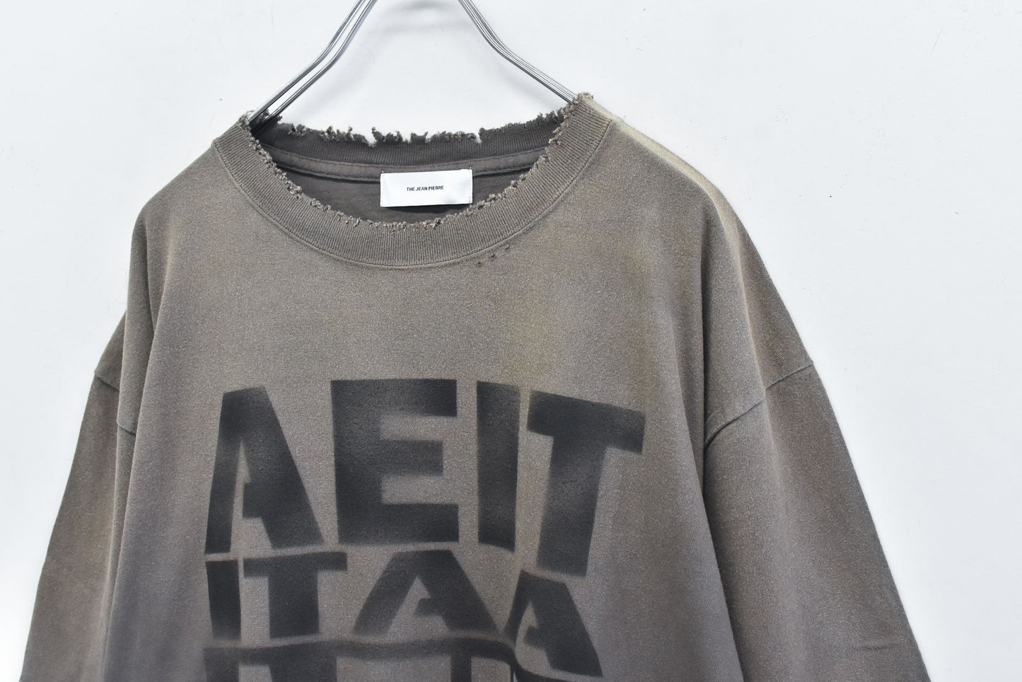 THE JEAN PIERRE / Pigmentdye AEIT Tee - DARK CHOCO