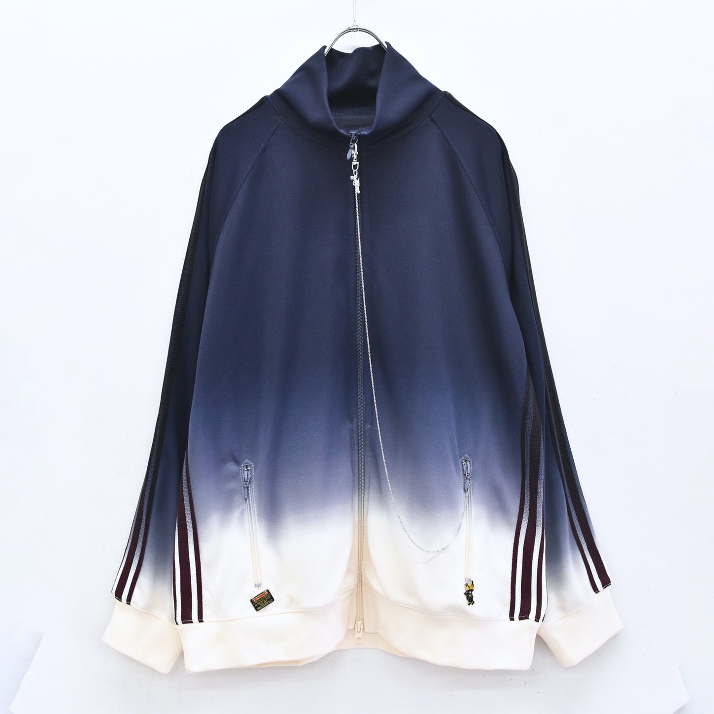 BODYSONG. / GRADIENT DYED TRACK JACKET 03 - WHITE