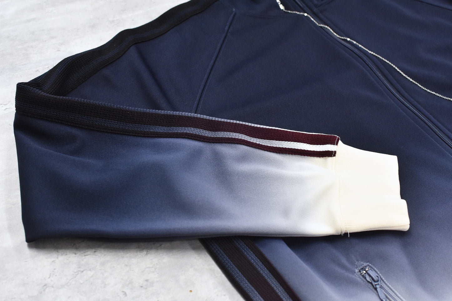BODYSONG. / GRADIENT DYED TRACK JACKET 03 - WHITE