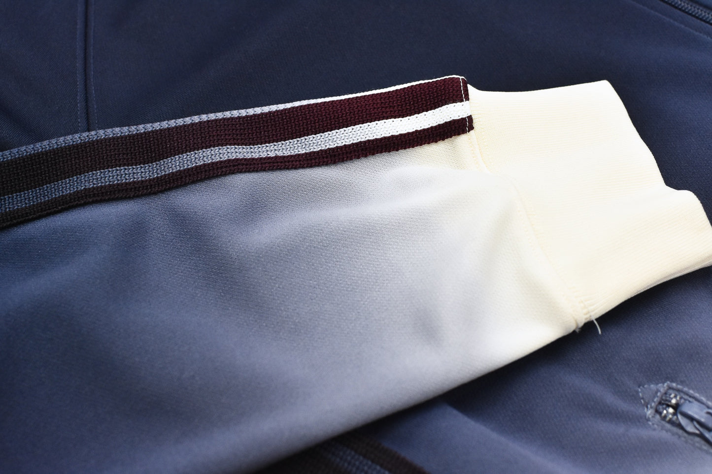 BODYSONG. / GRADIENT DYED TRACK JACKET 03 - WHITE
