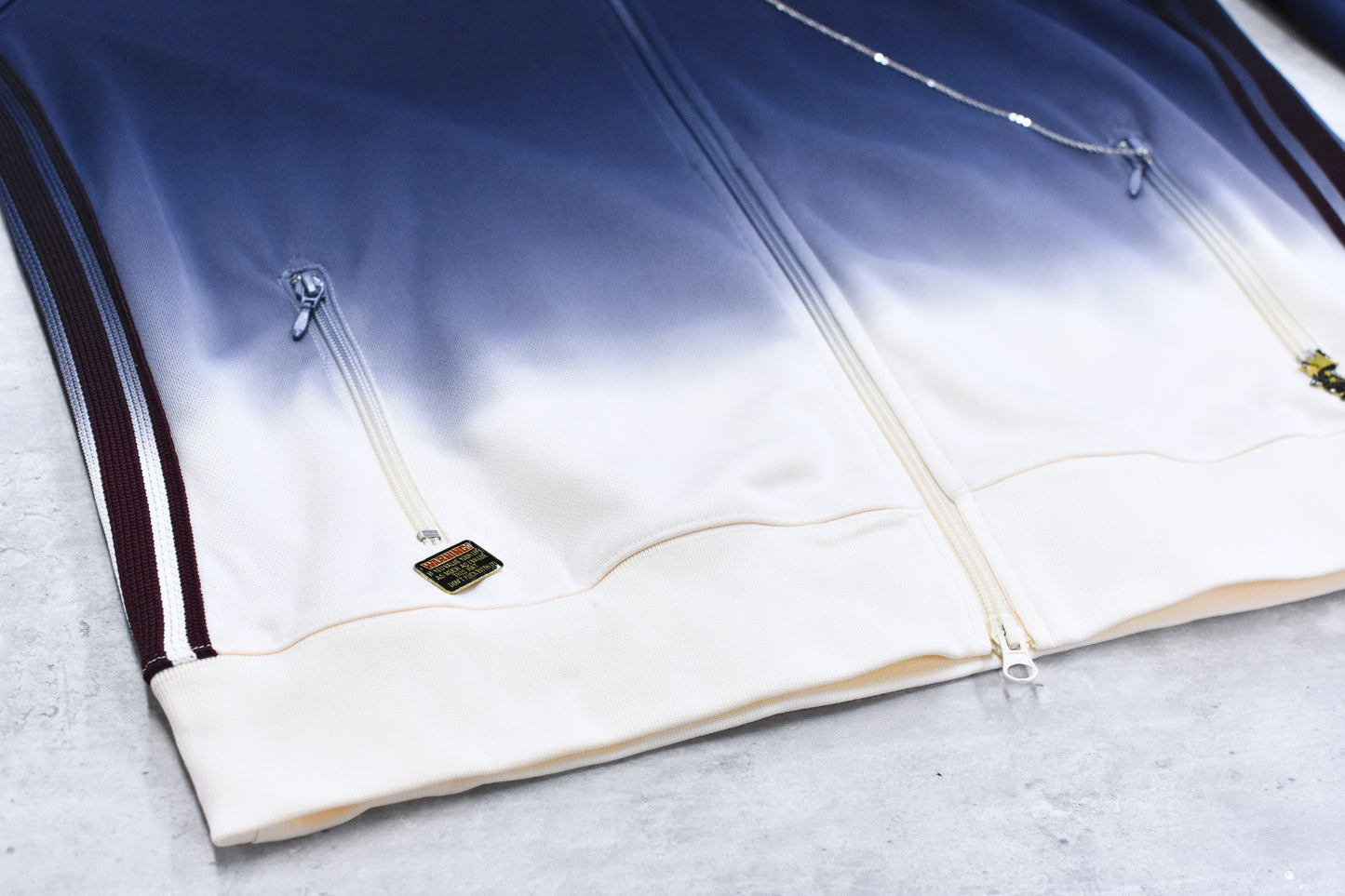 BODYSONG. / GRADIENT DYED TRACK JACKET 03 - WHITE