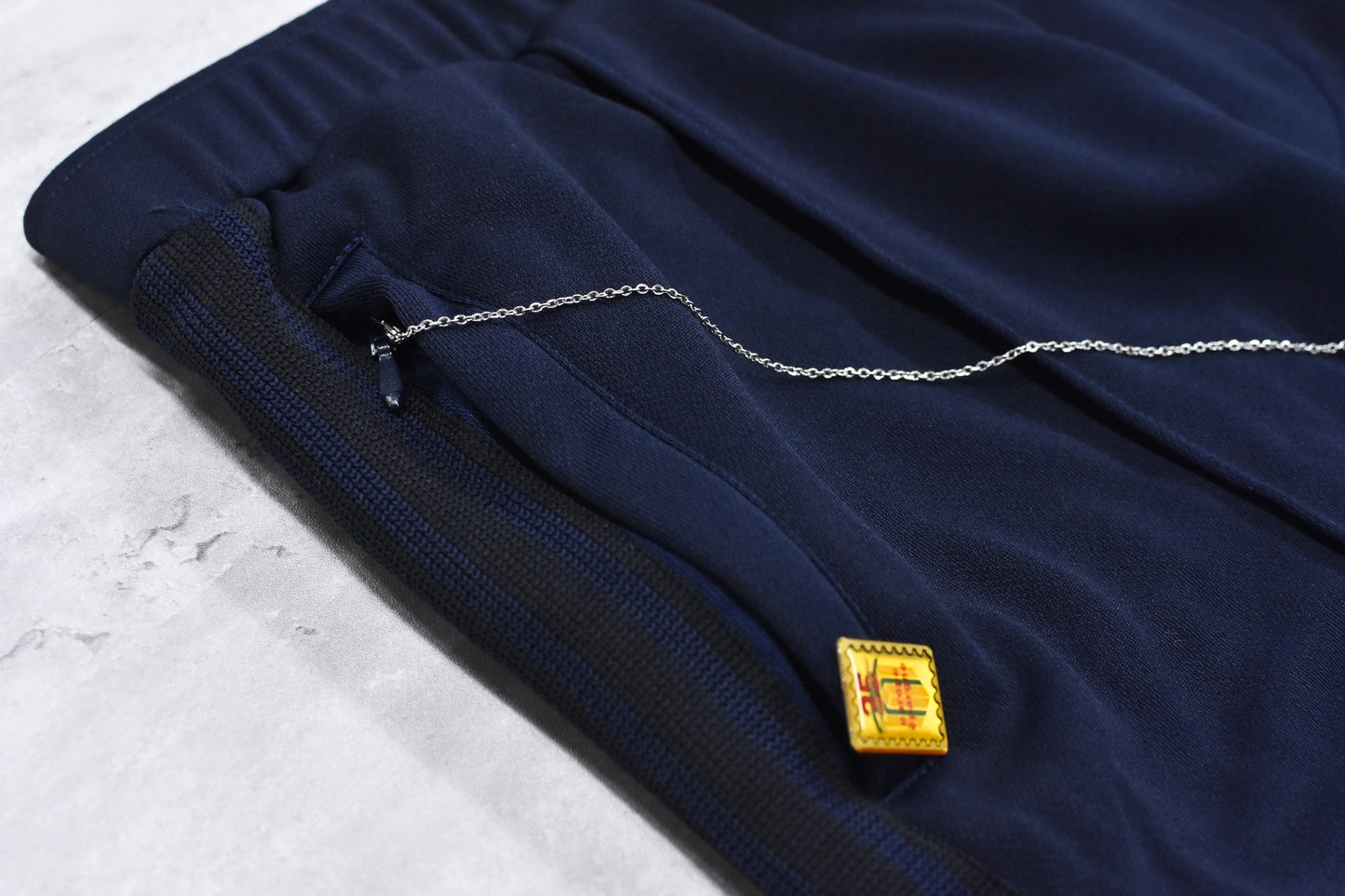 BODYSONG. / GRADIENT DYED TRACK TROUSERS 03 - BLUE