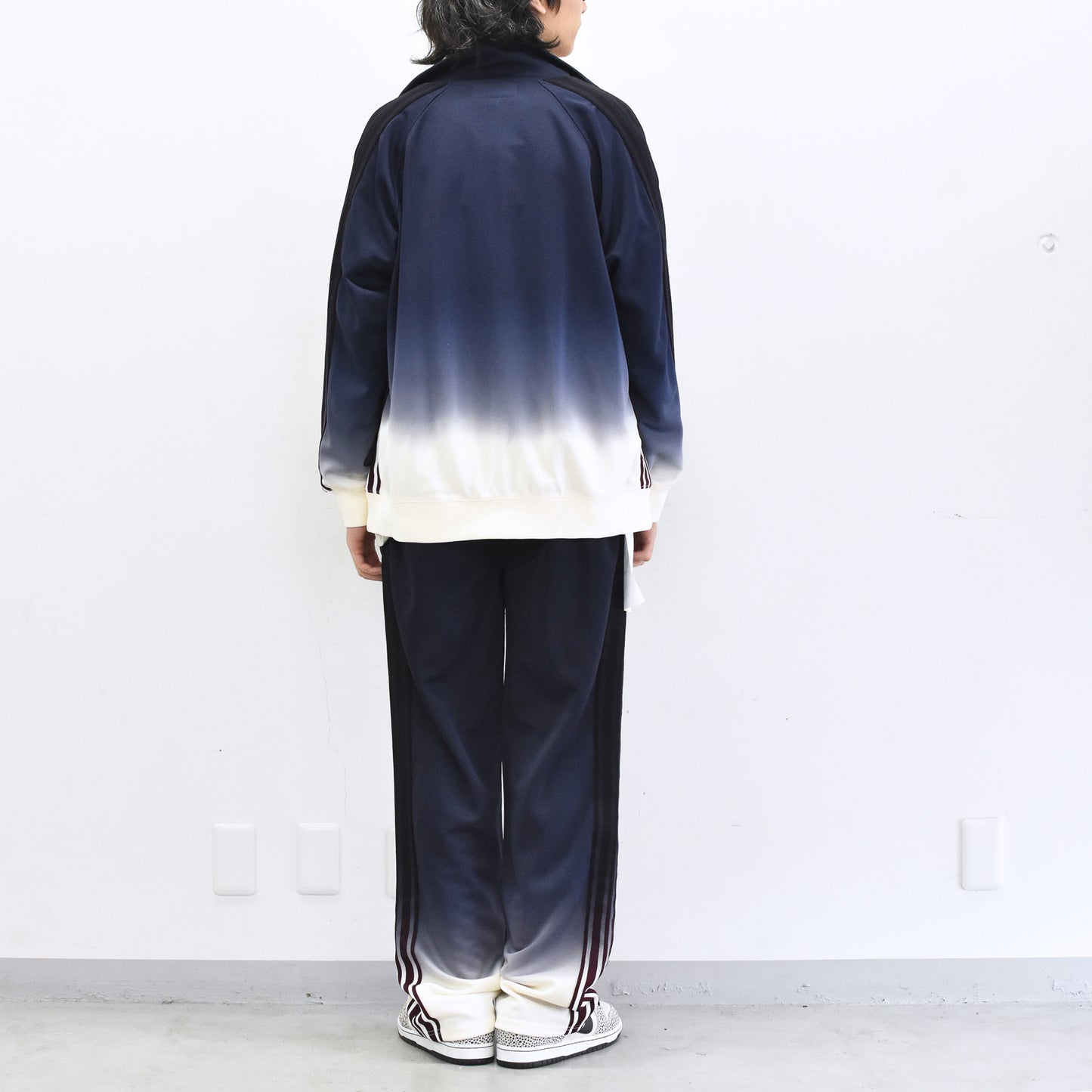BODYSONG. / GRADIENT DYED TRACK JACKET 03 - WHITE