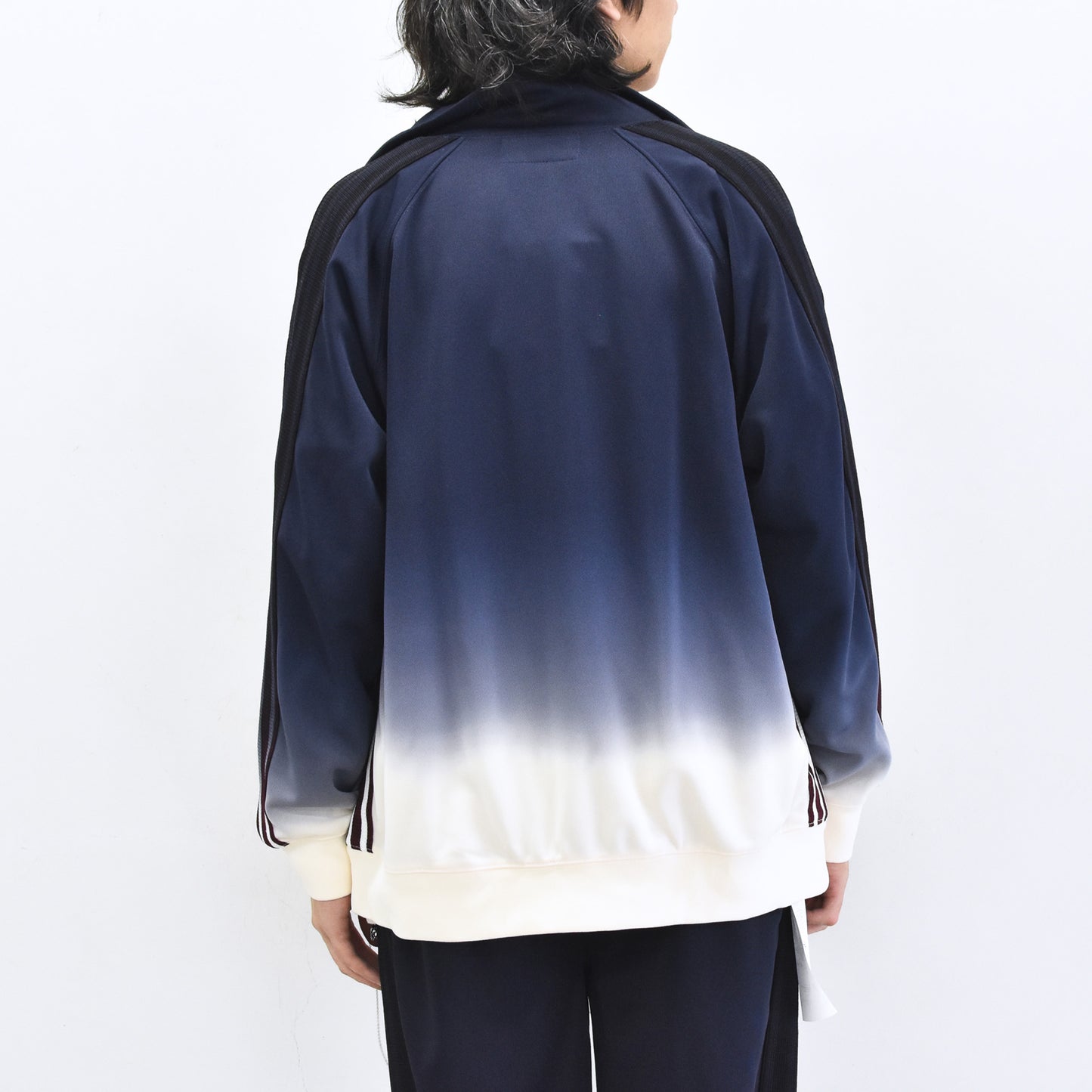 BODYSONG. / GRADIENT DYED TRACK JACKET 03 - WHITE