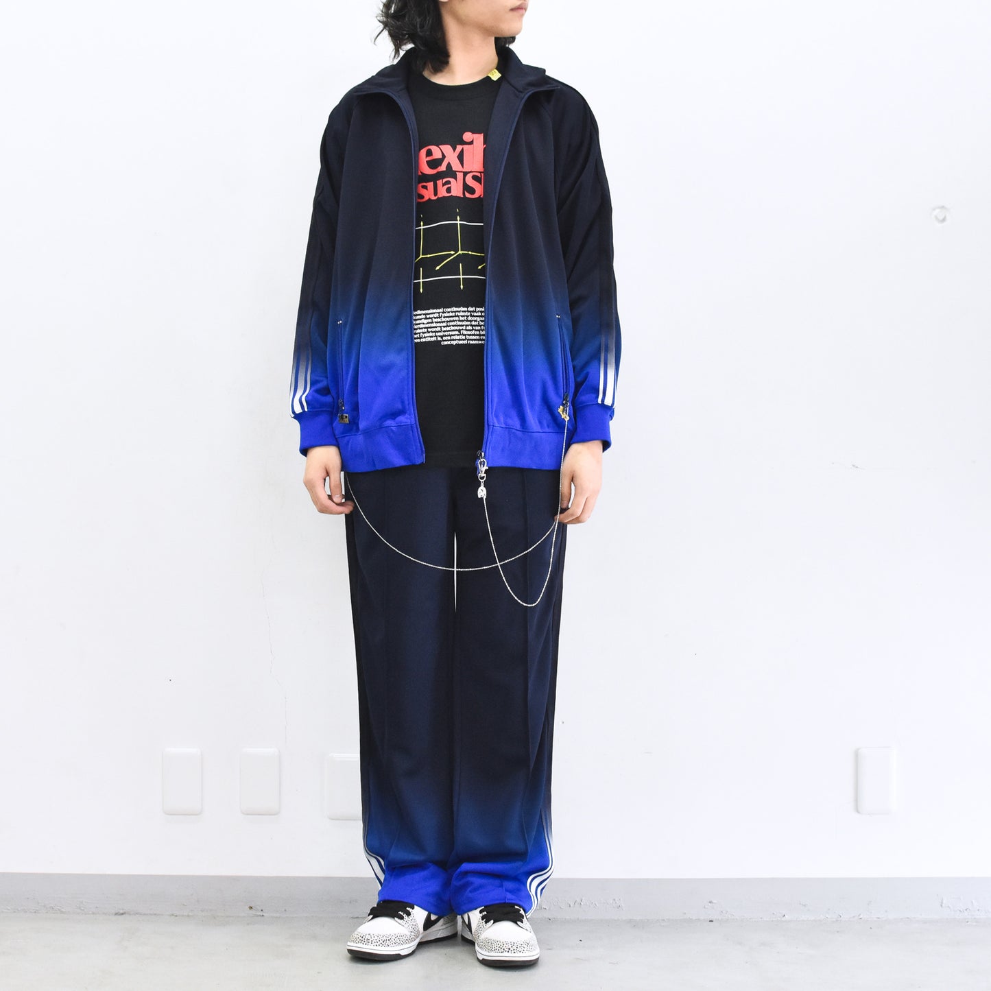 BODYSONG. / GRADIENT DYED TRACK JACKET 03 - BLUE