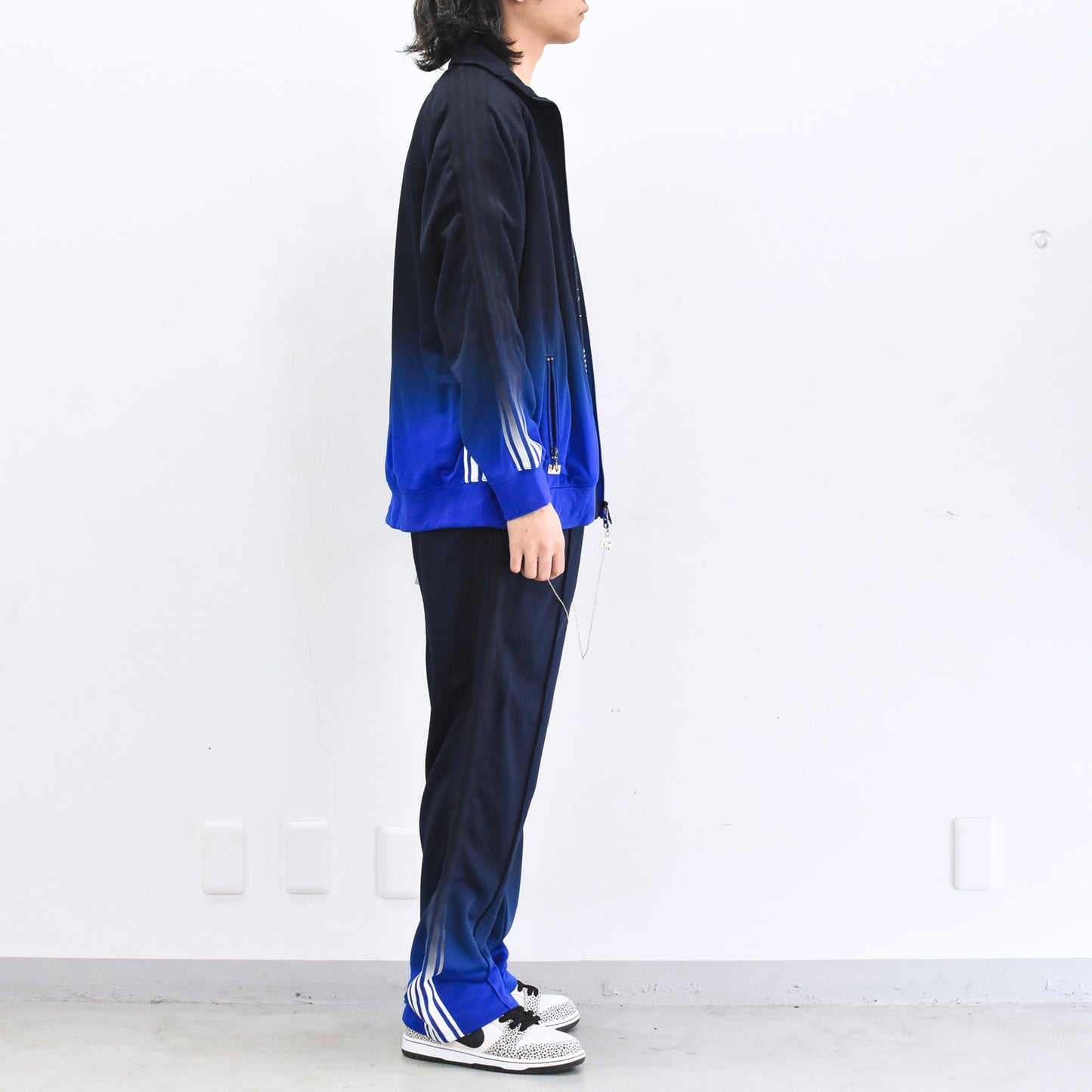 BODYSONG. / GRADIENT DYED TRACK JACKET 03 - BLUE