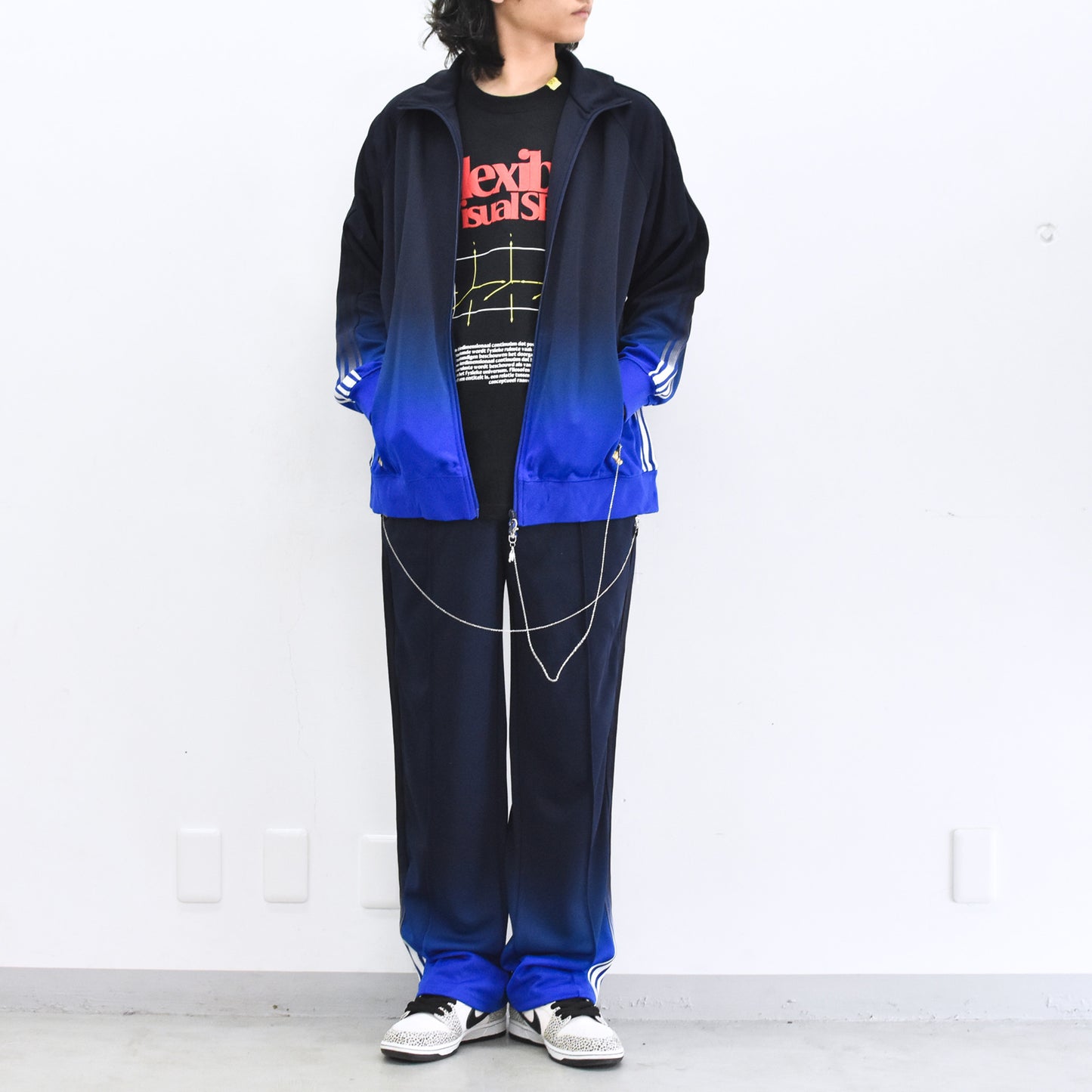 BODYSONG. / GRADIENT DYED TRACK TROUSERS 03 - BLUE