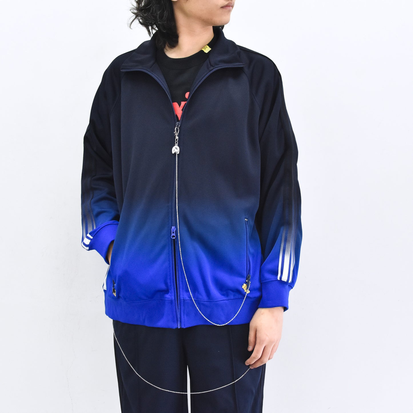 BODYSONG. / GRADIENT DYED TRACK JACKET 03 - BLUE