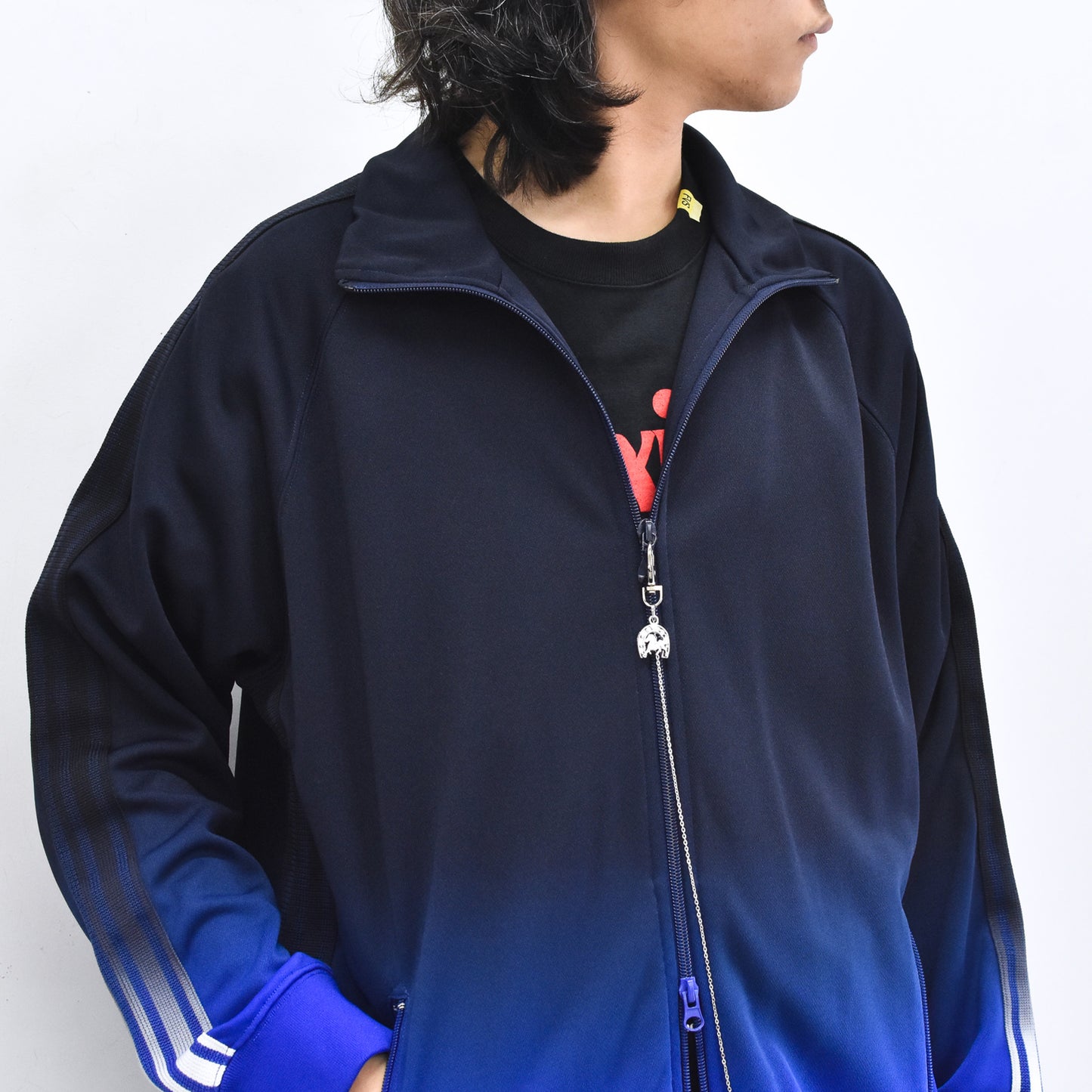BODYSONG. / GRADIENT DYED TRACK JACKET 03 - BLUE