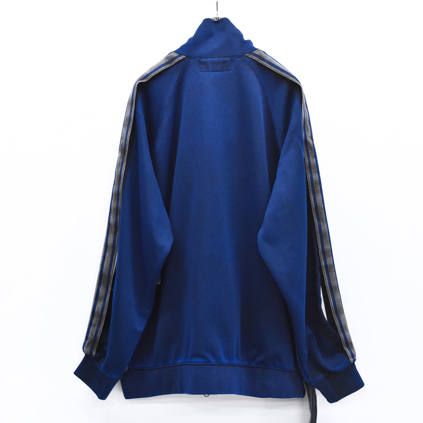 BODYSONG. / PIGMENT-DYED DISTRESSED TRACK JACKET - BLUE