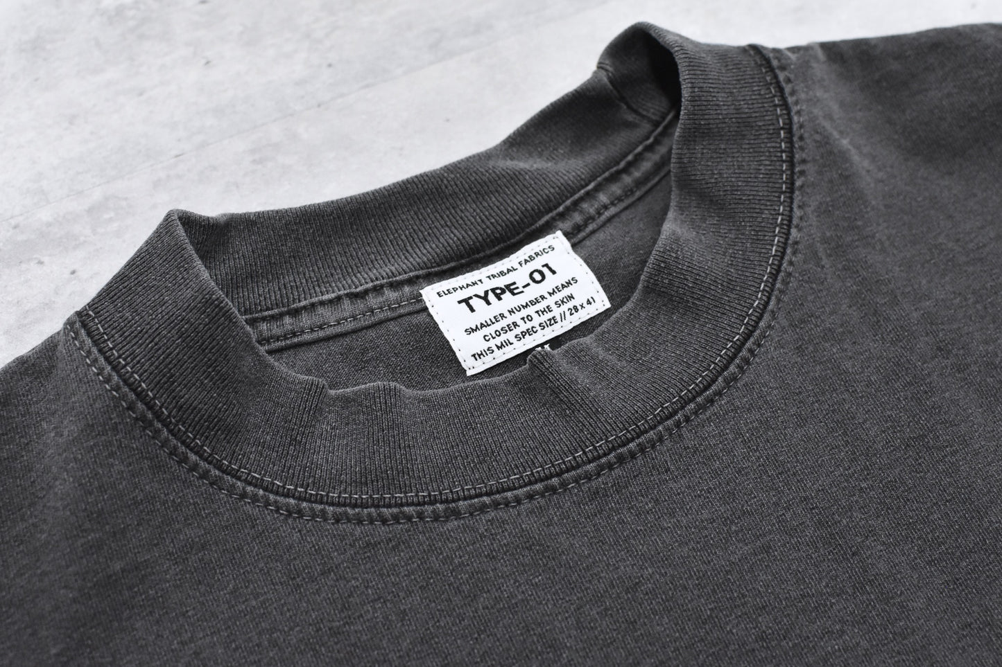 elephant TRIBAL fabrics / 凸凹Flower T - SUMI