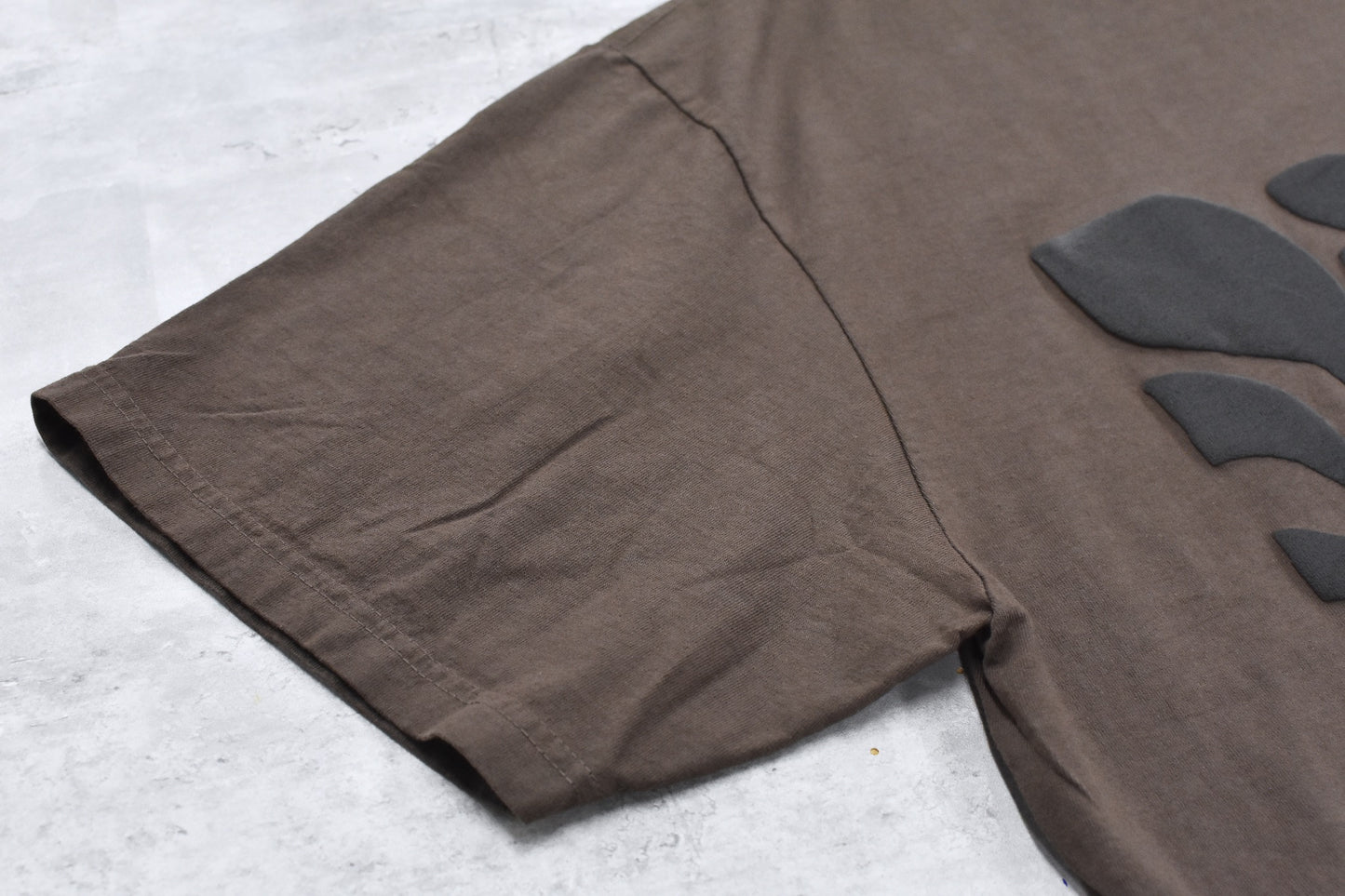 elephant TRIBAL fabrics / 凸凹Flower T - BROWN