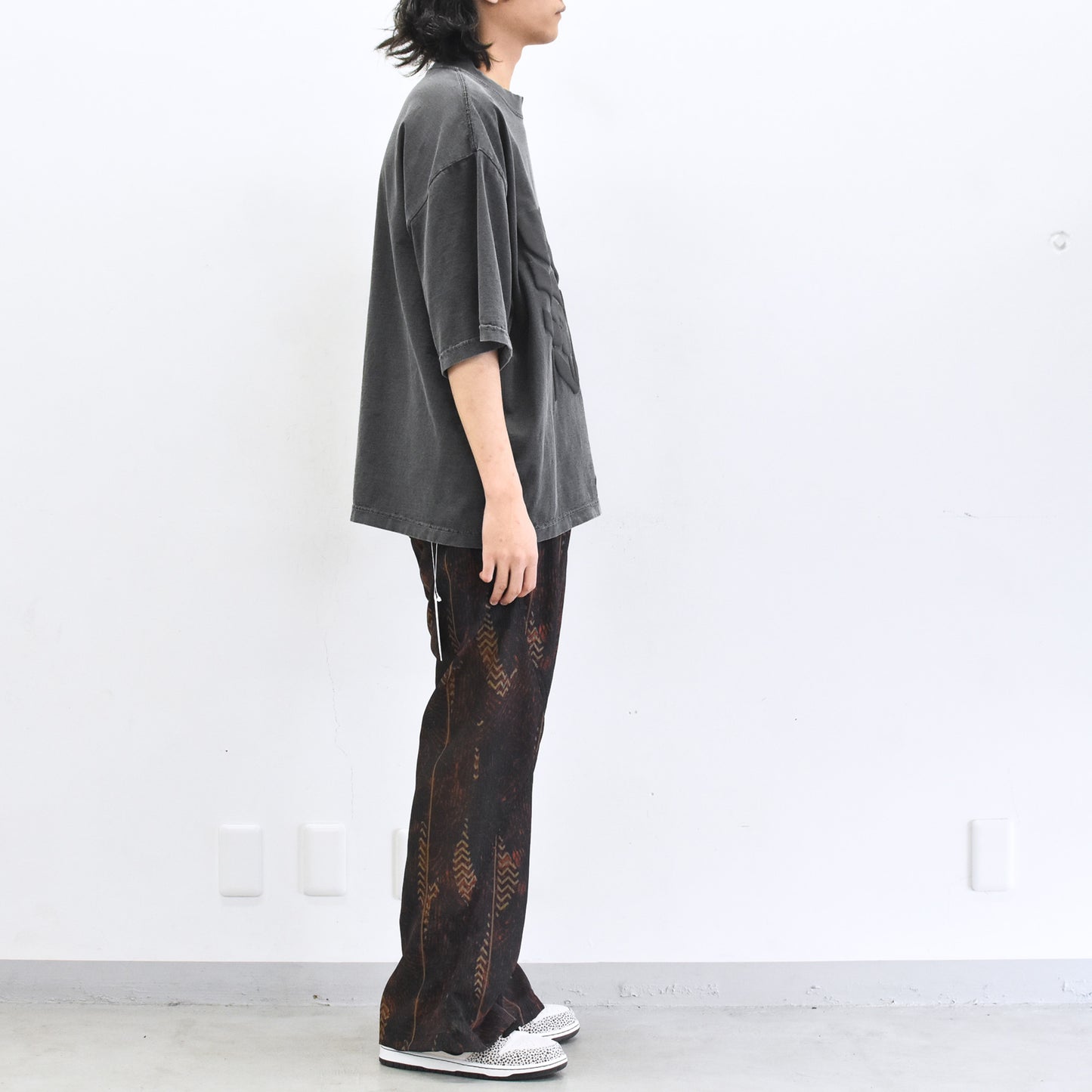 elephant TRIBAL fabrics / 凸凹Flower T - SUMI