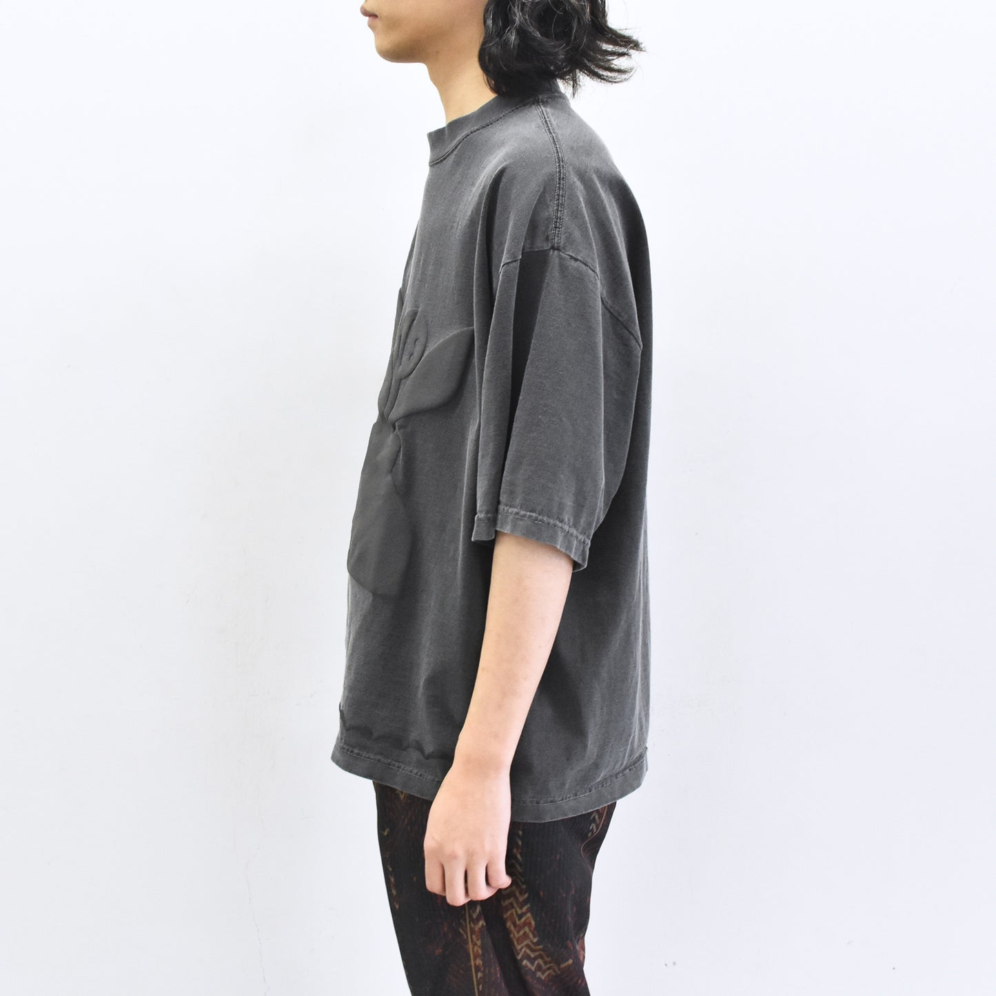 elephant TRIBAL fabrics / 凸凹Flower T - SUMI