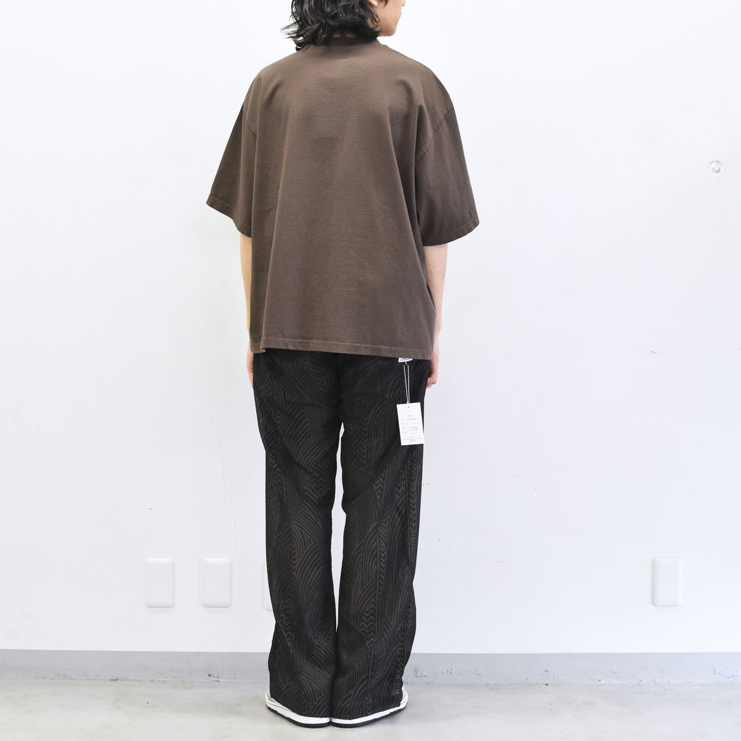 elephant TRIBAL fabrics / 凸凹Flower T - BROWN