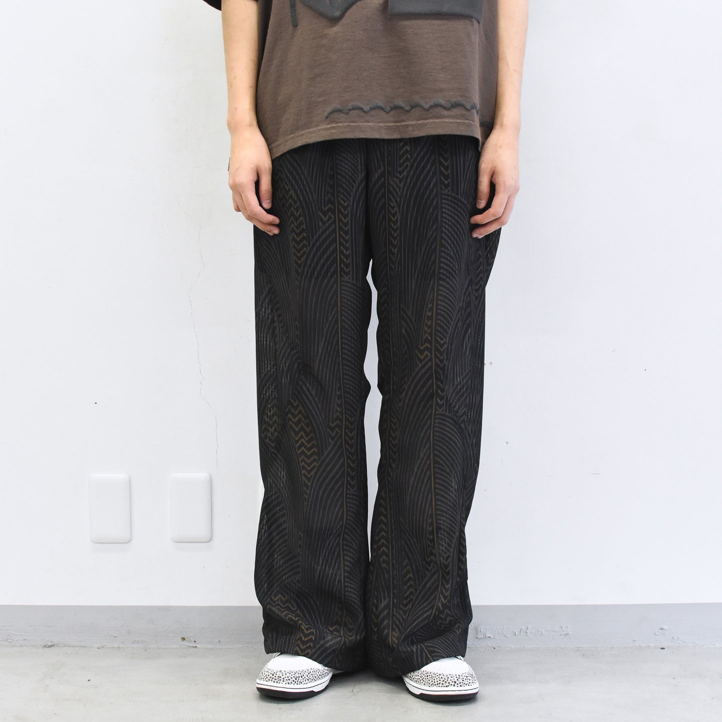 elephant TRIBAL fabrics / NO A/C PT - BLACK