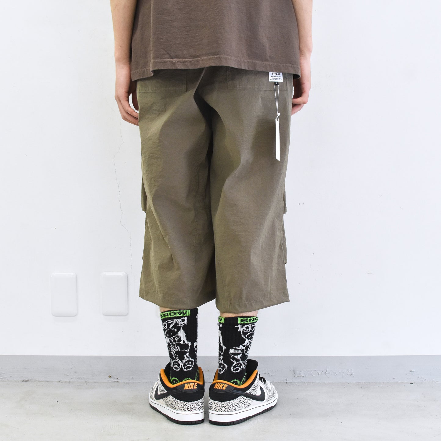 elephant TRIBAL fabrics / High Power Stretch Warming-up Halfway PT - GREIGE