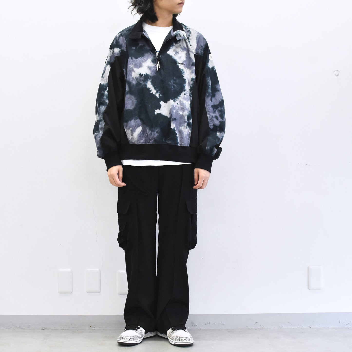 elephant TRIBAL fabrics / Tie-Dye Warming-up Blouson - PURPLE