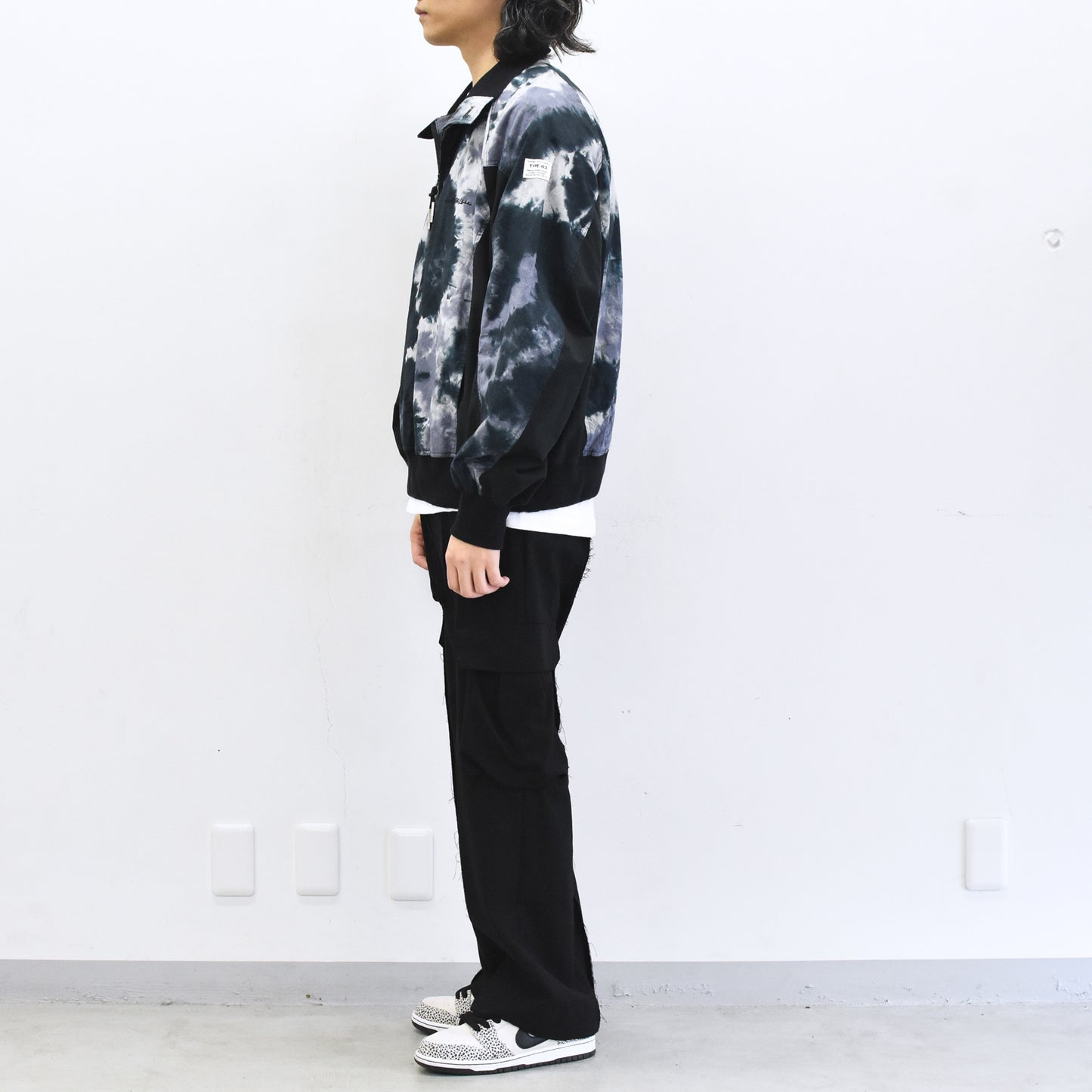 elephant TRIBAL fabrics / Tie-Dye Warming-up Blouson - PURPLE