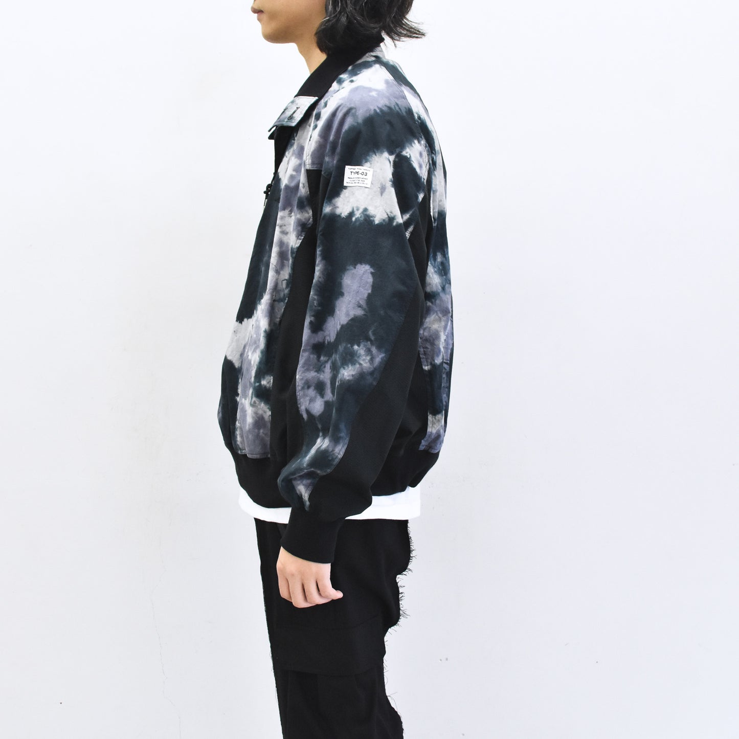 elephant TRIBAL fabrics / Tie-Dye Warming-up Blouson - PURPLE