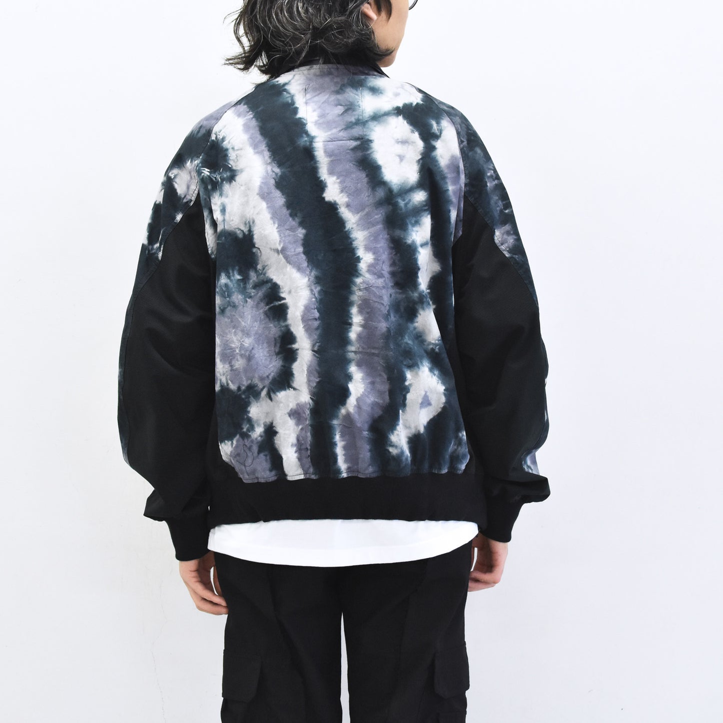 elephant TRIBAL fabrics / Tie-Dye Warming-up Blouson - PURPLE