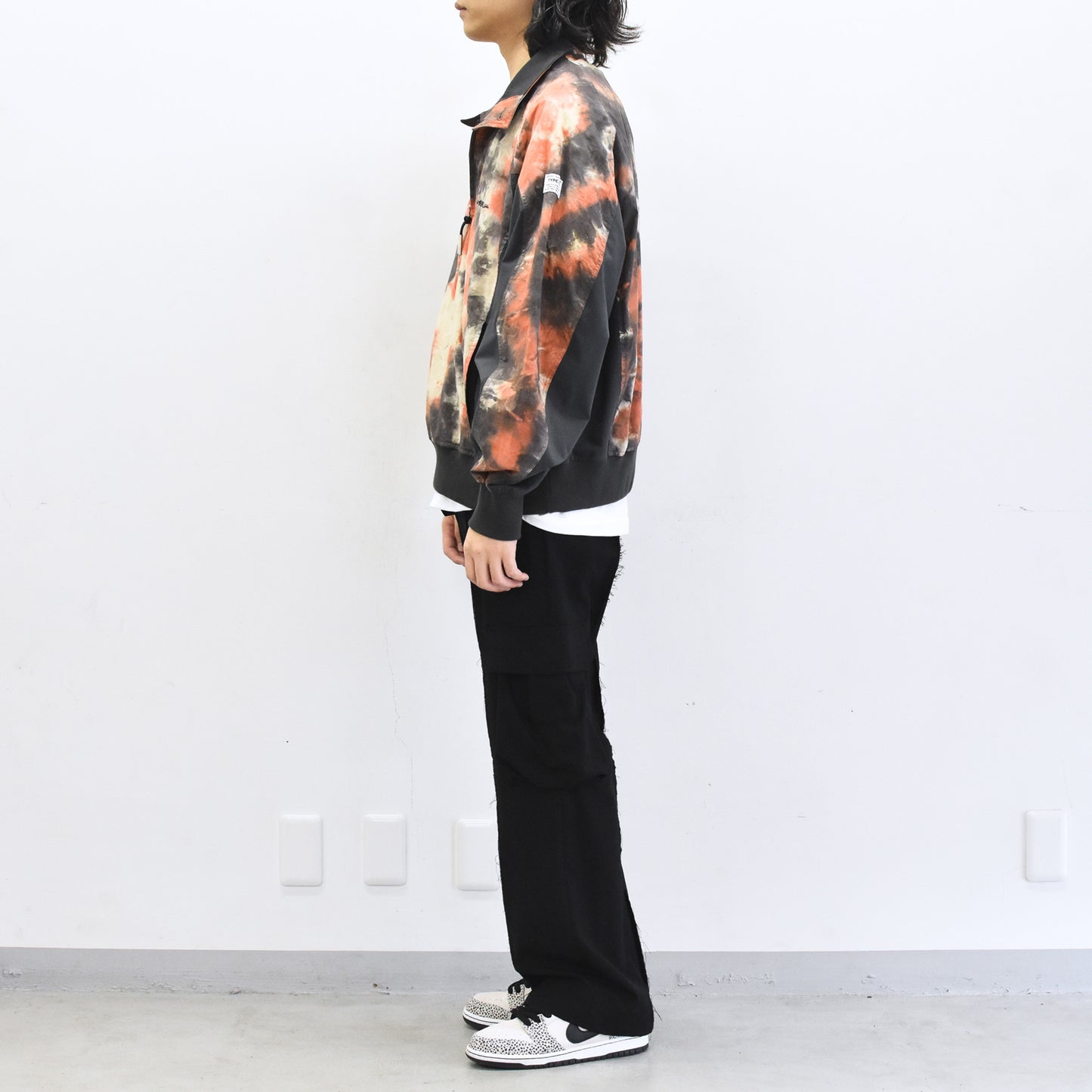 elephant TRIBAL fabrics / Tie-Dye Warming-up Blouson - ORANGE