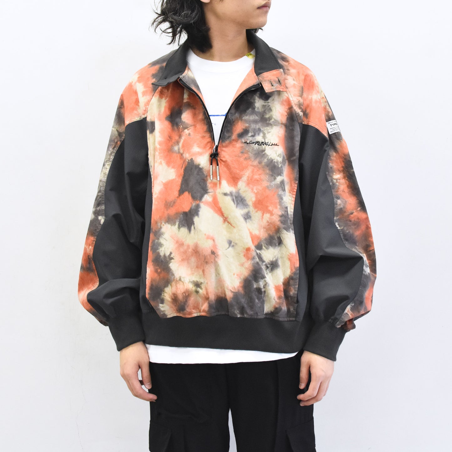 elephant TRIBAL fabrics / Tie-Dye Warming-up Blouson - ORANGE