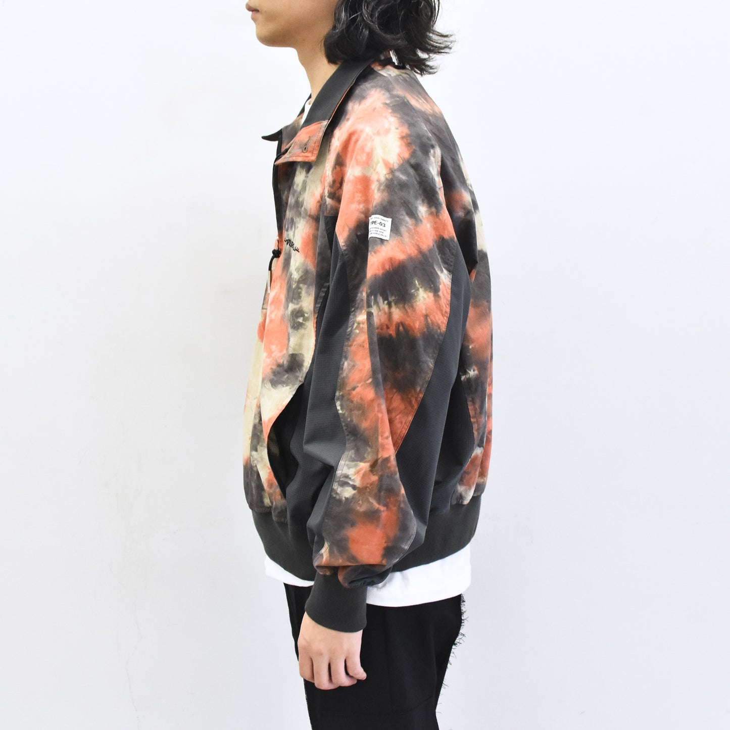 elephant TRIBAL fabrics / Tie-Dye Warming-up Blouson - ORANGE