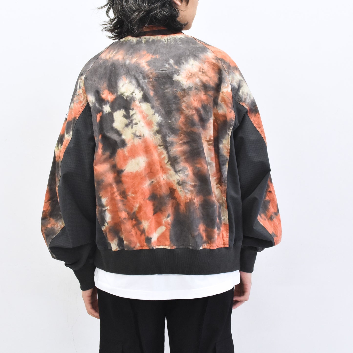 elephant TRIBAL fabrics / Tie-Dye Warming-up Blouson - ORANGE