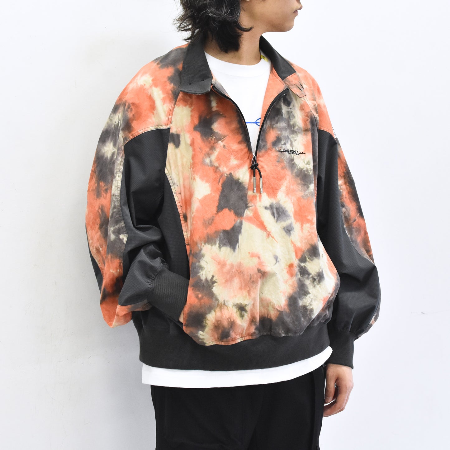 elephant TRIBAL fabrics / Tie-Dye Warming-up Blouson - ORANGE