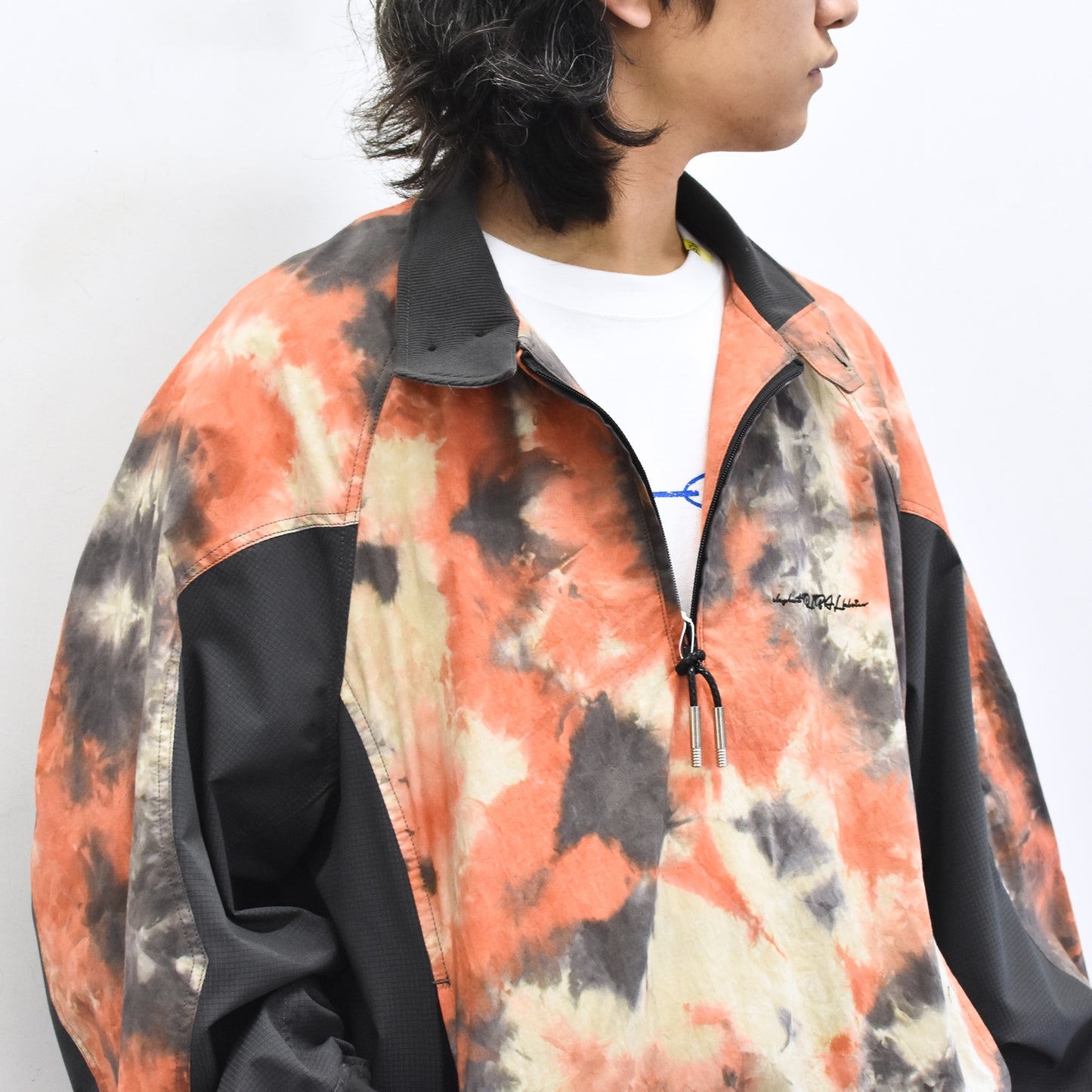elephant TRIBAL fabrics / Tie-Dye Warming-up Blouson - ORANGE