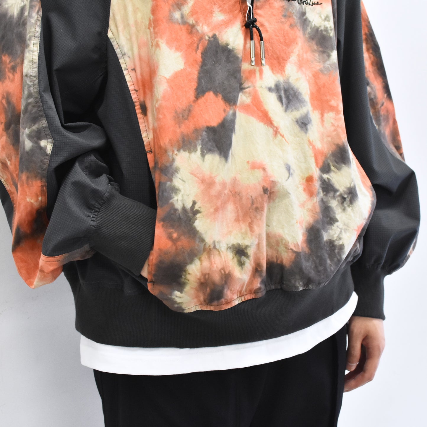 elephant TRIBAL fabrics / Tie-Dye Warming-up Blouson - ORANGE