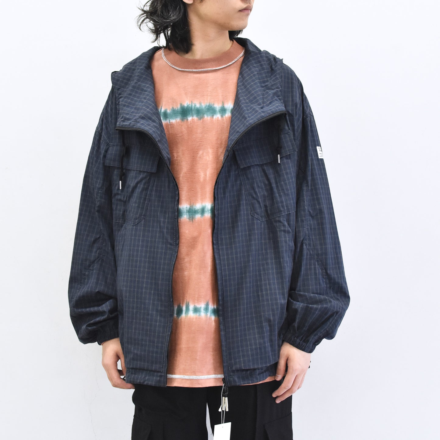 elephant TRIBAL fabrics / Everyday Life Mountain Parka - NAVY