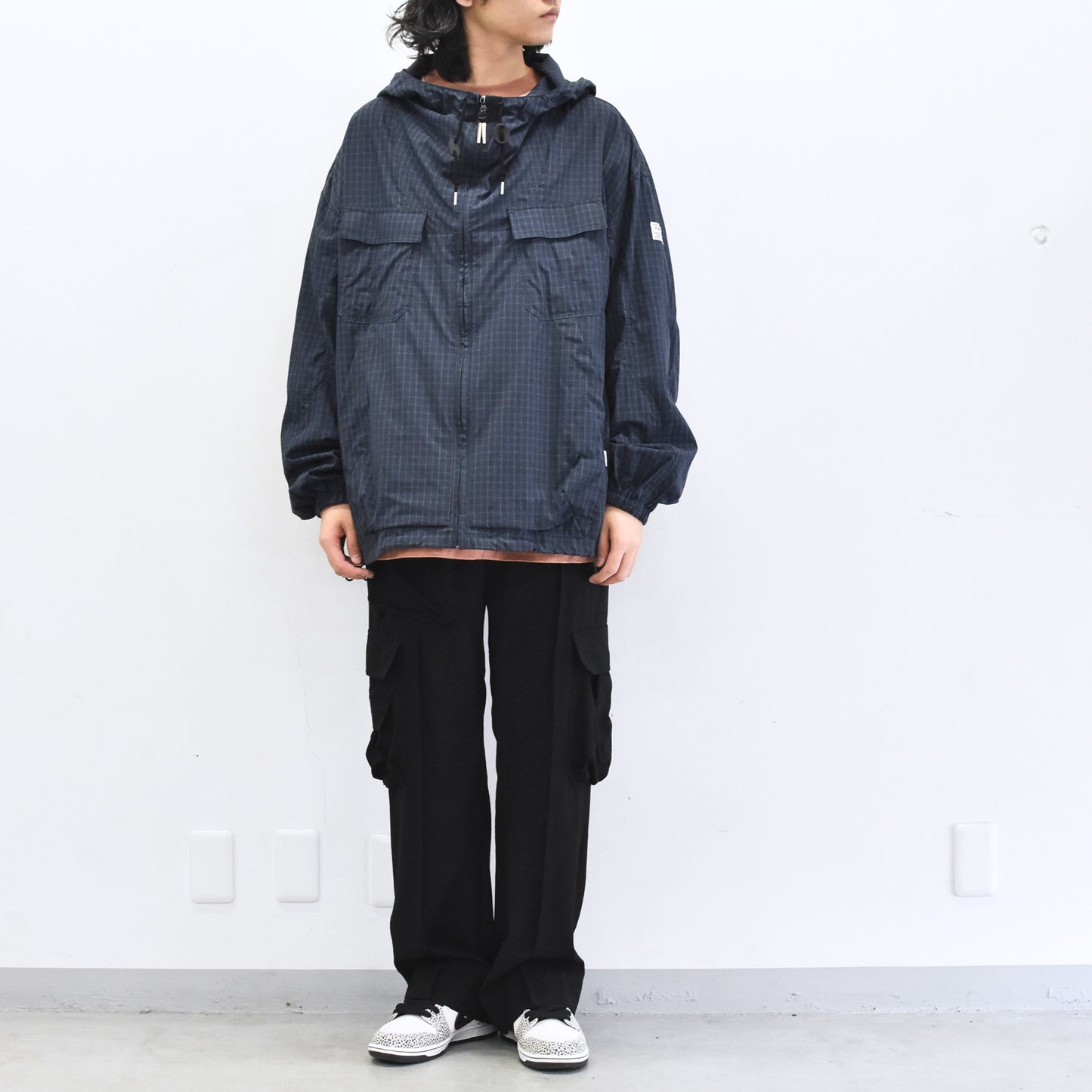 elephant TRIBAL fabrics / Everyday Life Mountain Parka - NAVY