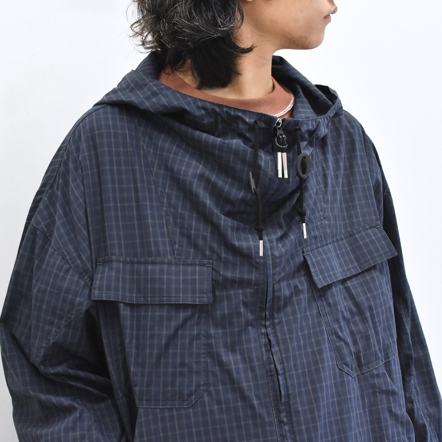 elephant TRIBAL fabrics / Everyday Life Mountain Parka - NAVY