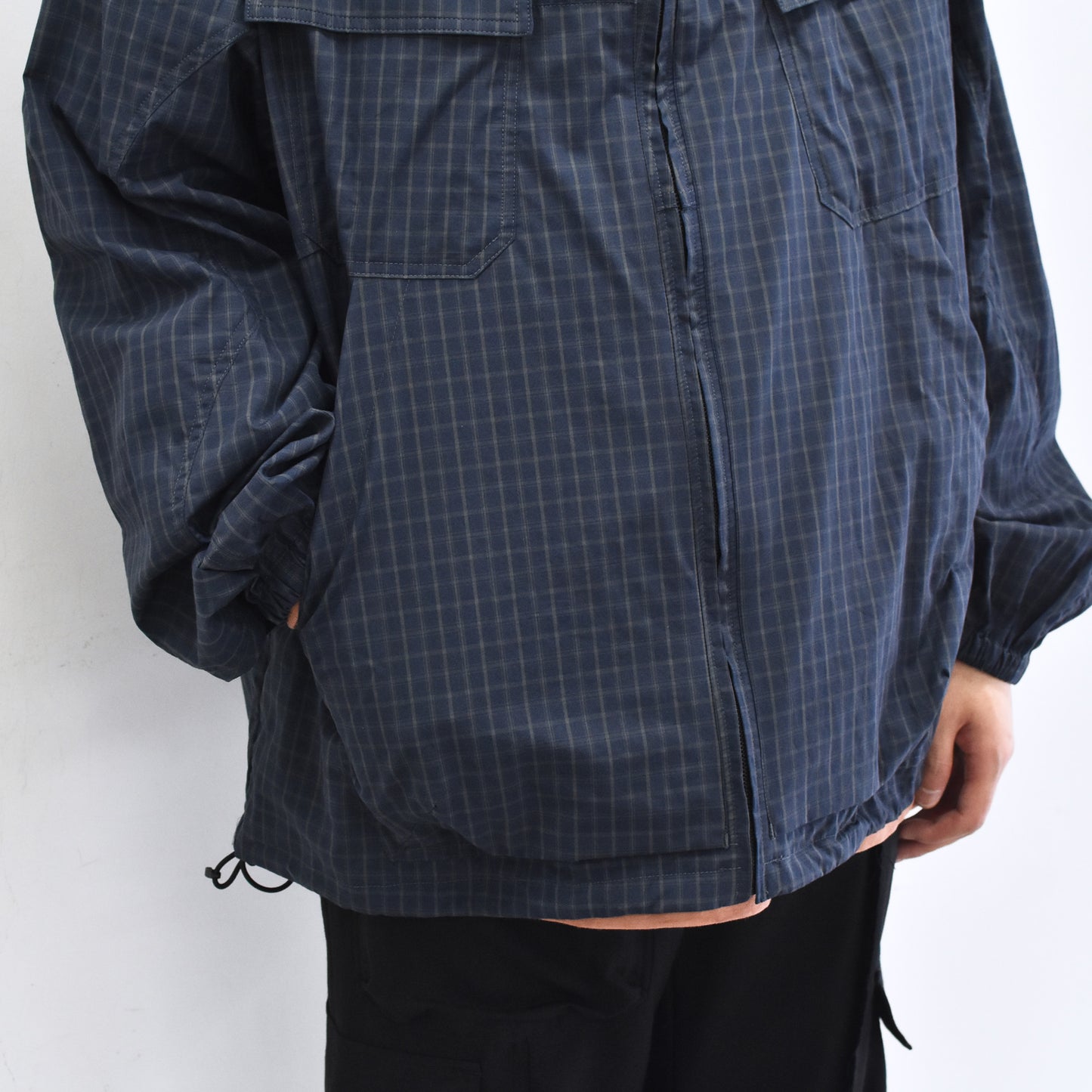 elephant TRIBAL fabrics / Everyday Life Mountain Parka - NAVY