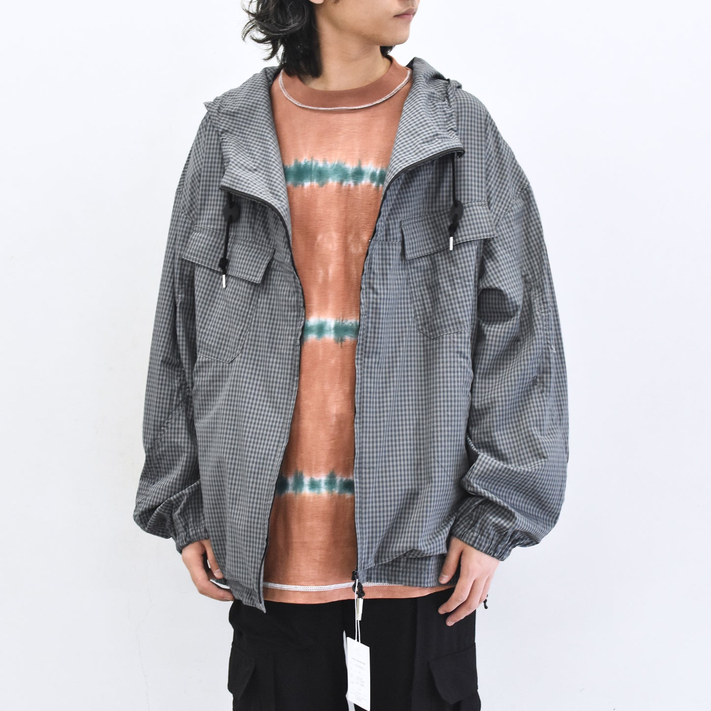 elephant TRIBAL fabrics / Everyday Life Mountain Parka - CEMENT GRAY