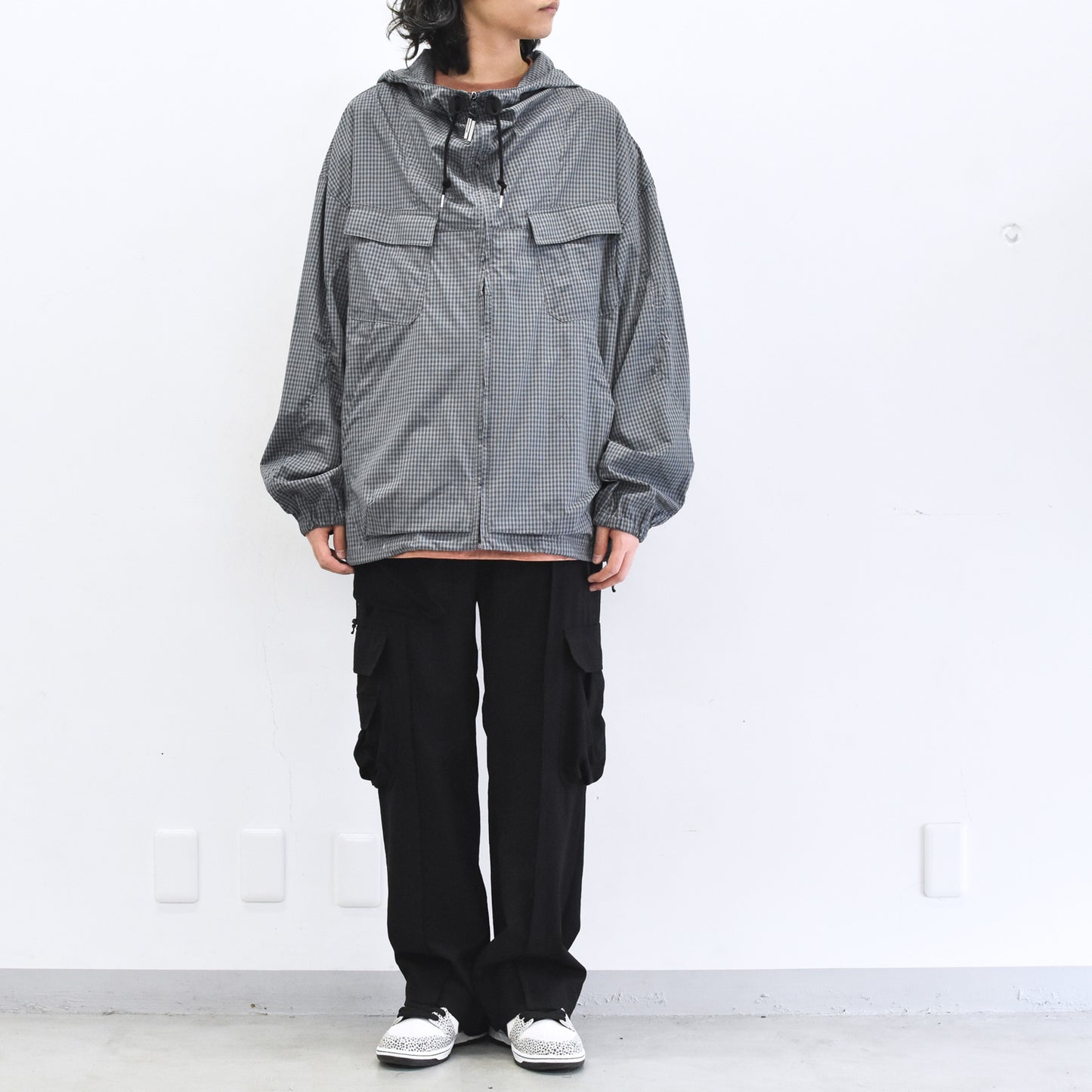 elephant TRIBAL fabrics / Everyday Life Mountain Parka - CEMENT GRAY