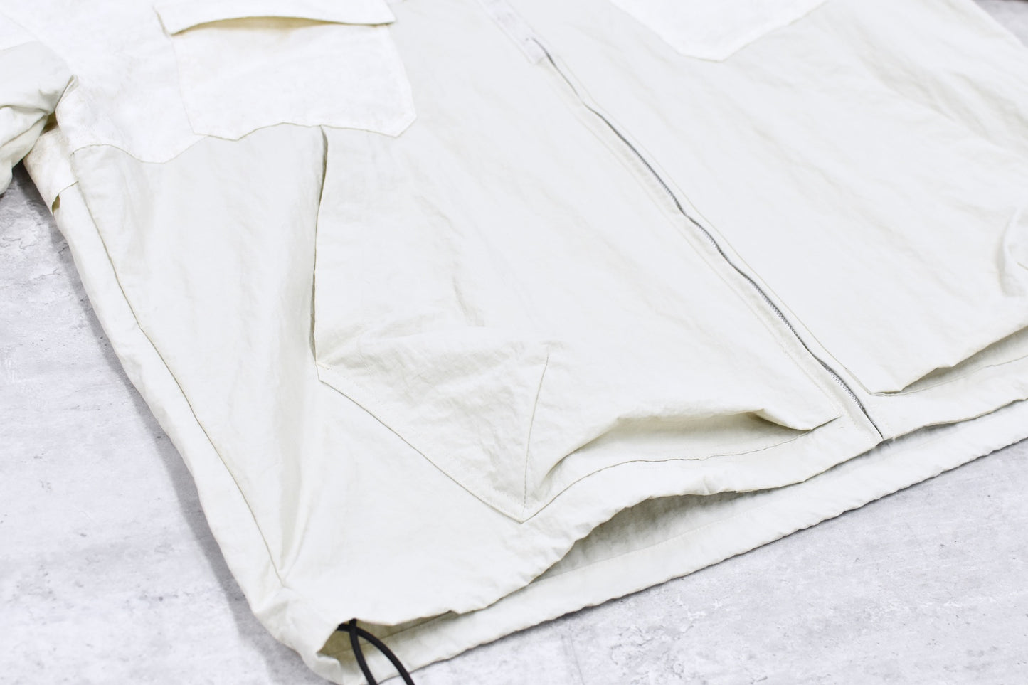 elephant TRIBAL fabrics / Flower Jacquard Mountain Parka - WHITE