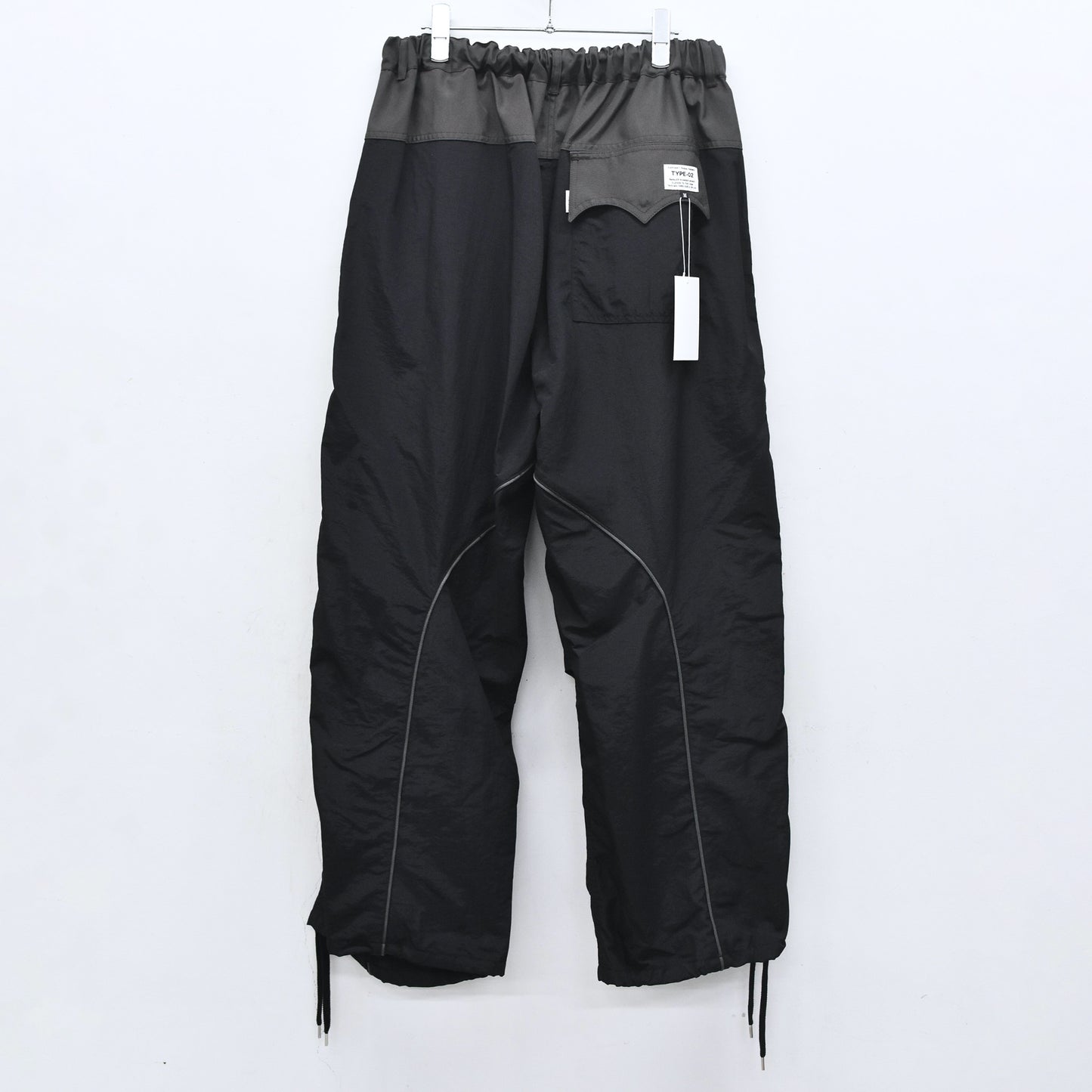 elephant TRIBAL fabrics / 3D Snow Camo Nylon Pants - BLACK