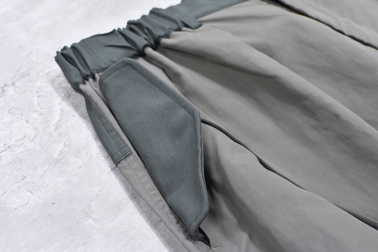 elephant TRIBAL fabrics / 3D Snow Camo Nylon Pants - ASH GRAY
