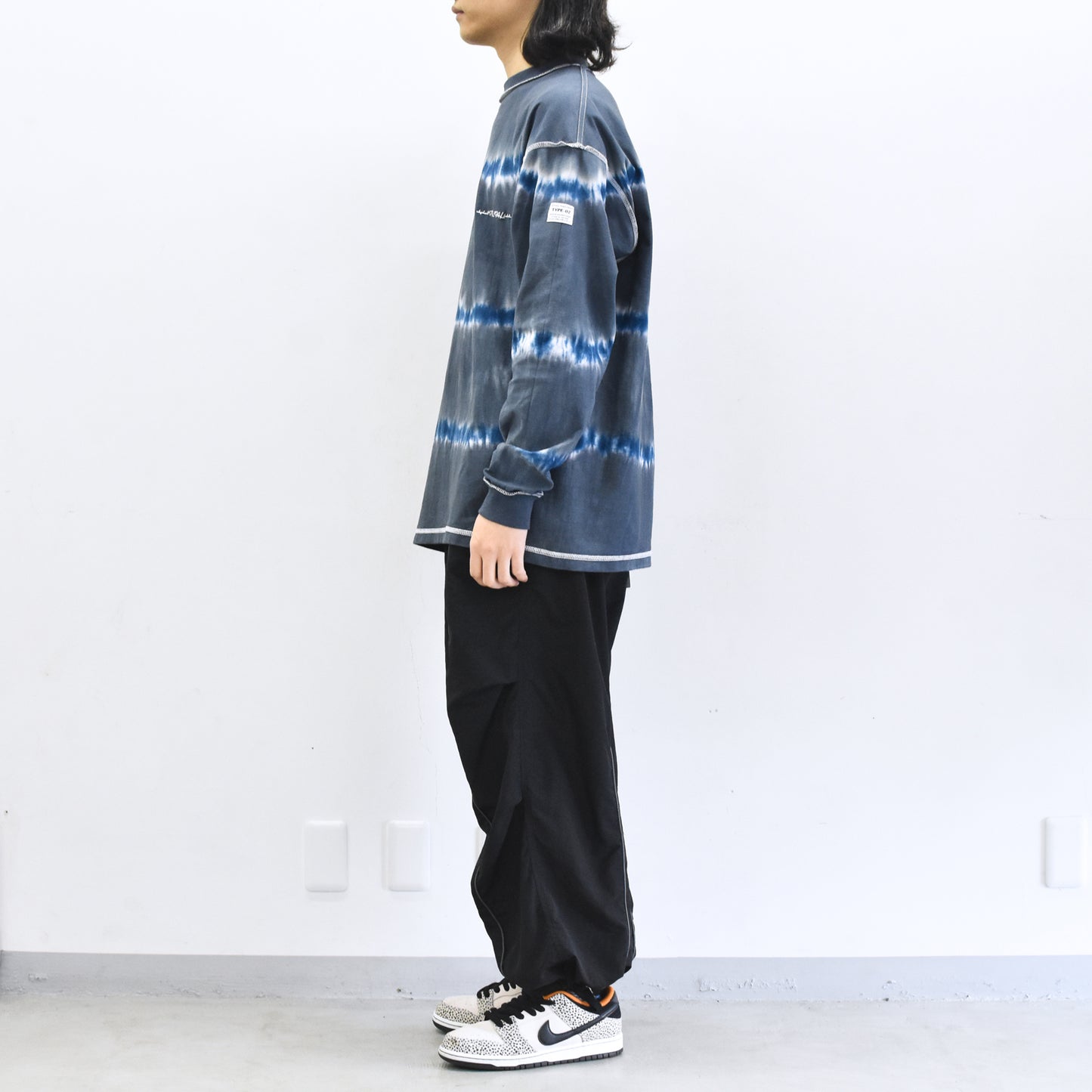 elephant TRIBAL fabrics / 3D Snow Camo Nylon Pants - BLACK