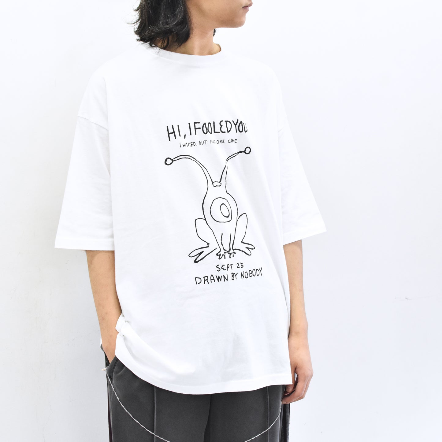 FUMEI / HI I FOOlED YOU S/S TEE - WHITE