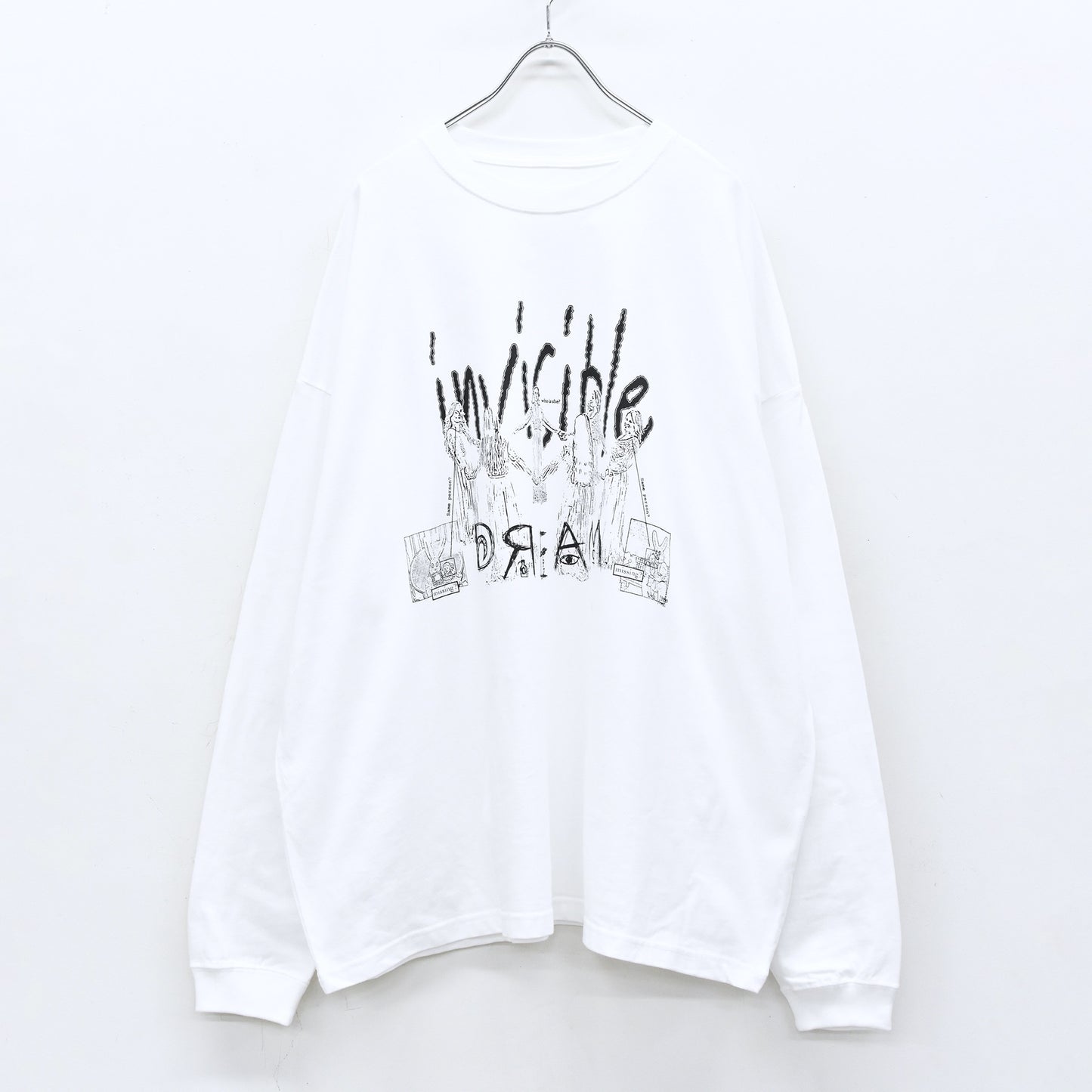 FUMEI / some person? L/S TEE - WHITE