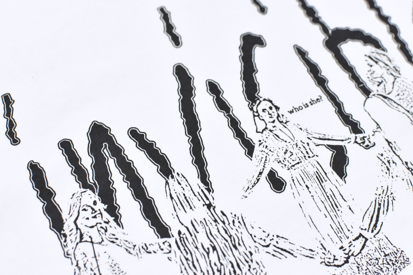 FUMEI / some person? L/S TEE - WHITE