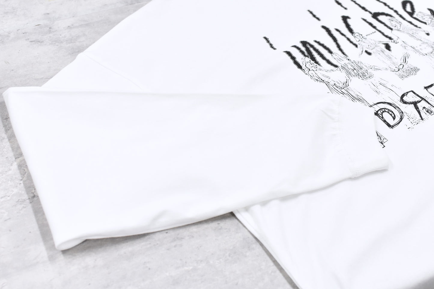 FUMEI / some person? L/S TEE - WHITE
