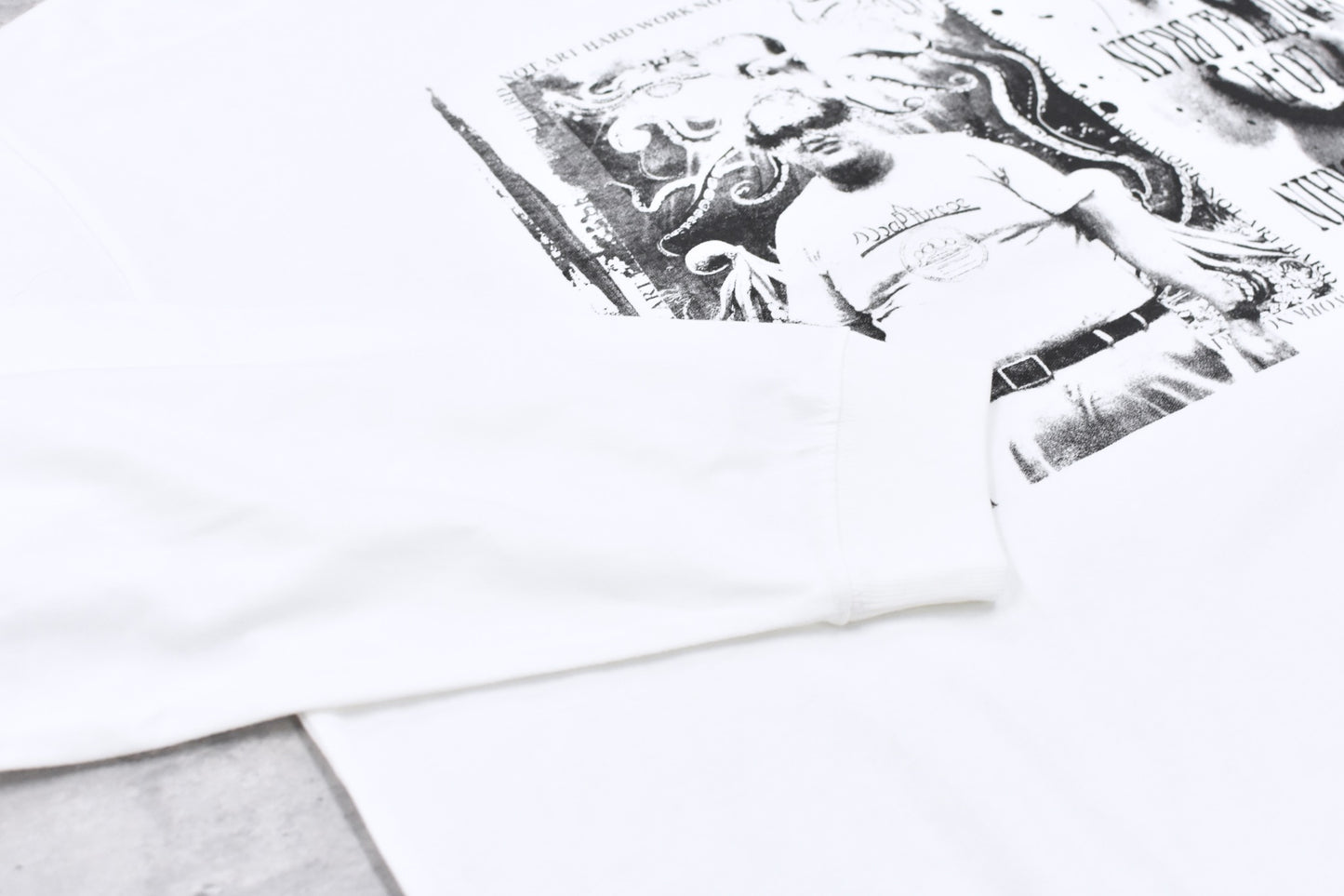 FUMEI / LO-FI&DIGITAL BRAIN 2-A L/S TEE - WHITE