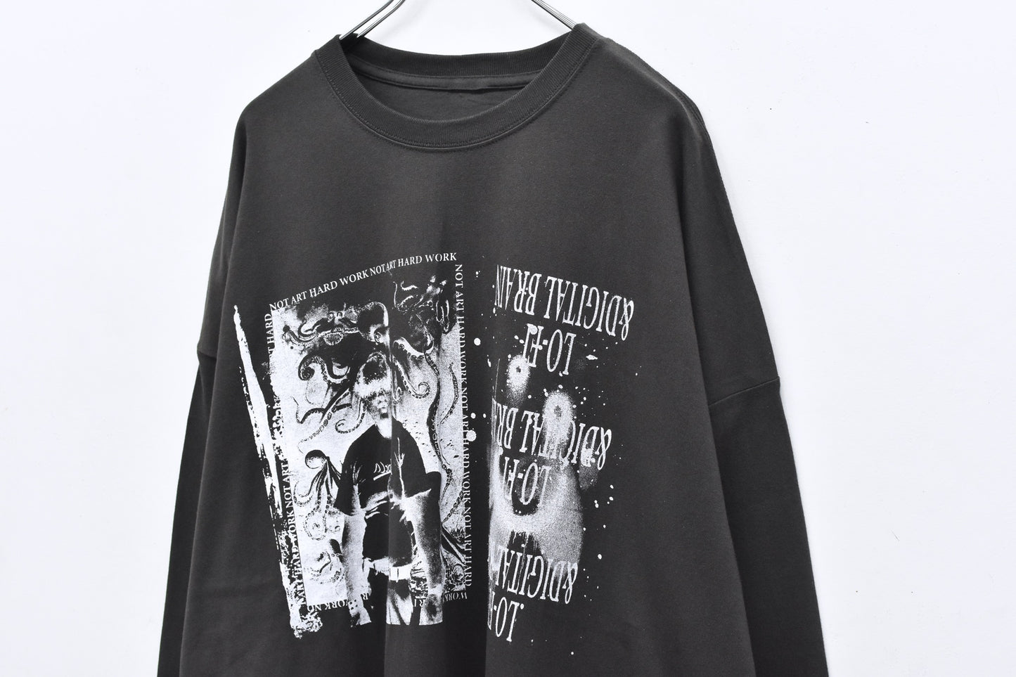 FUMEI / LO-FI&DIGITAL BRAIN 2-A L/S TEE - SUMI